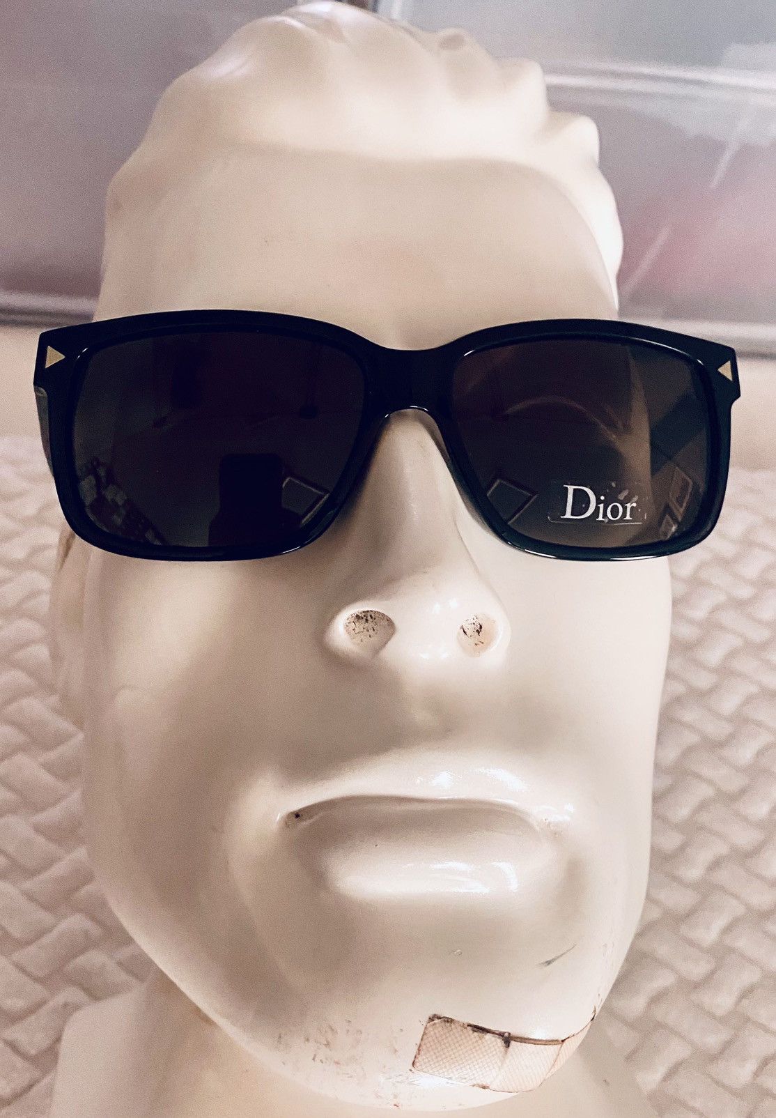 Dior Dior 🇮🇹 Homme black tie 104S Noir square sunglasses NEW Size ONE SIZE - 5 Thumbnail