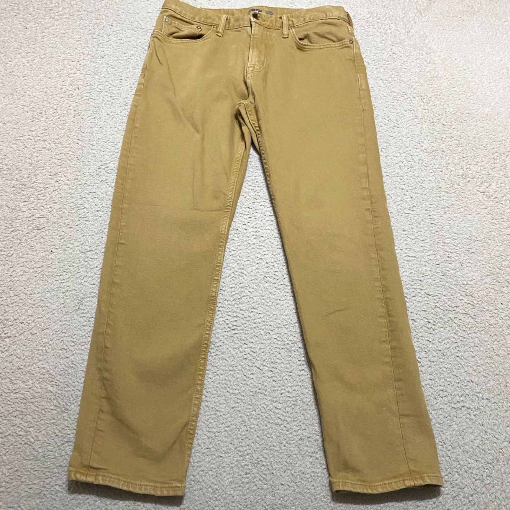 Old Navy Old Navy Jeans Mens 34x30 Beige Denim Tapered Mid Rise Relaxed Medium Wash Shirt Mens 34x30 Beige Denim Tapered Regular Jeans Size US 34 / EU 50 - 2 Thumbnail