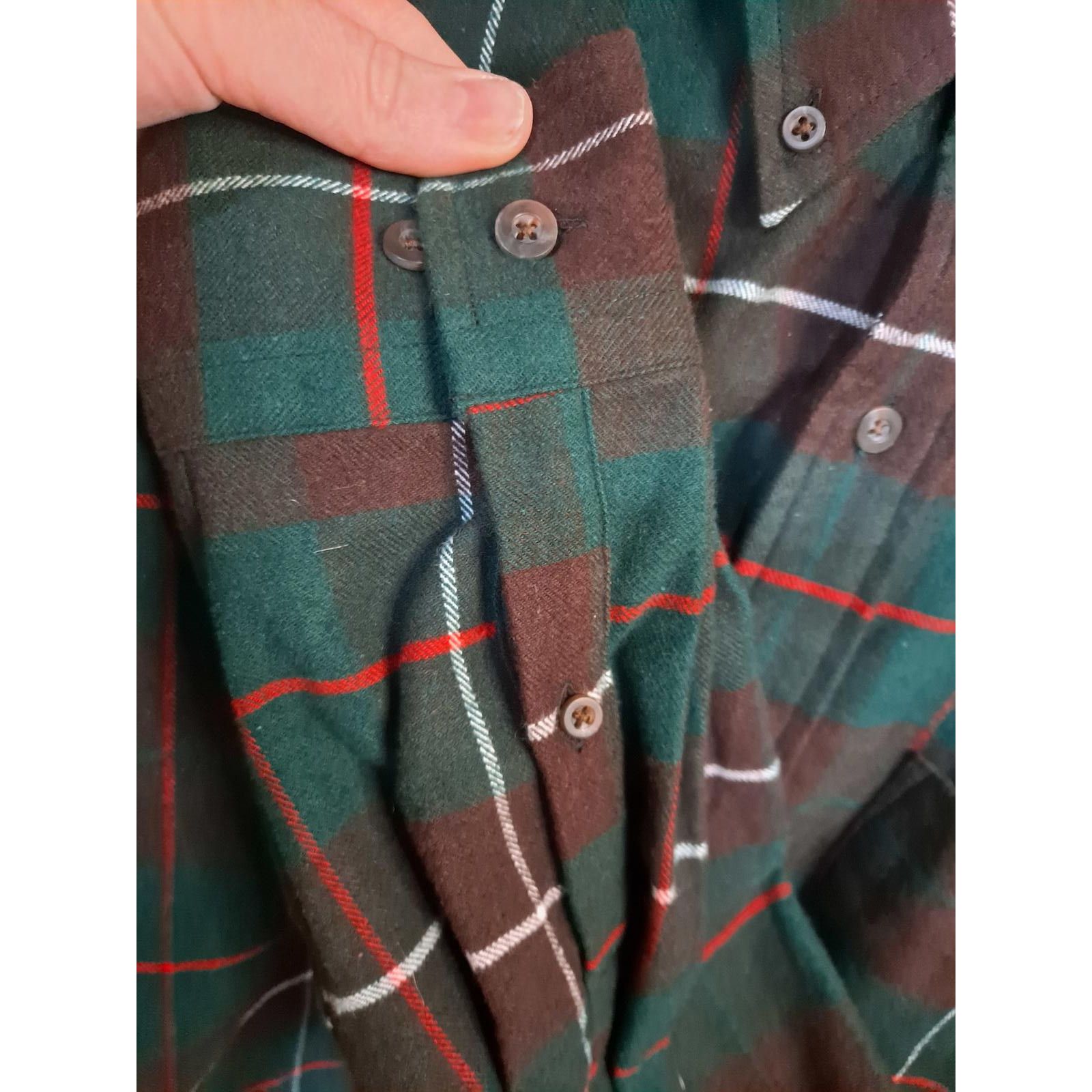 Lands' End Lands End Green, Brown and Red Flannel 100% Cotton Size XL T Size US XL / EU 56 / 4 - 3 Thumbnail