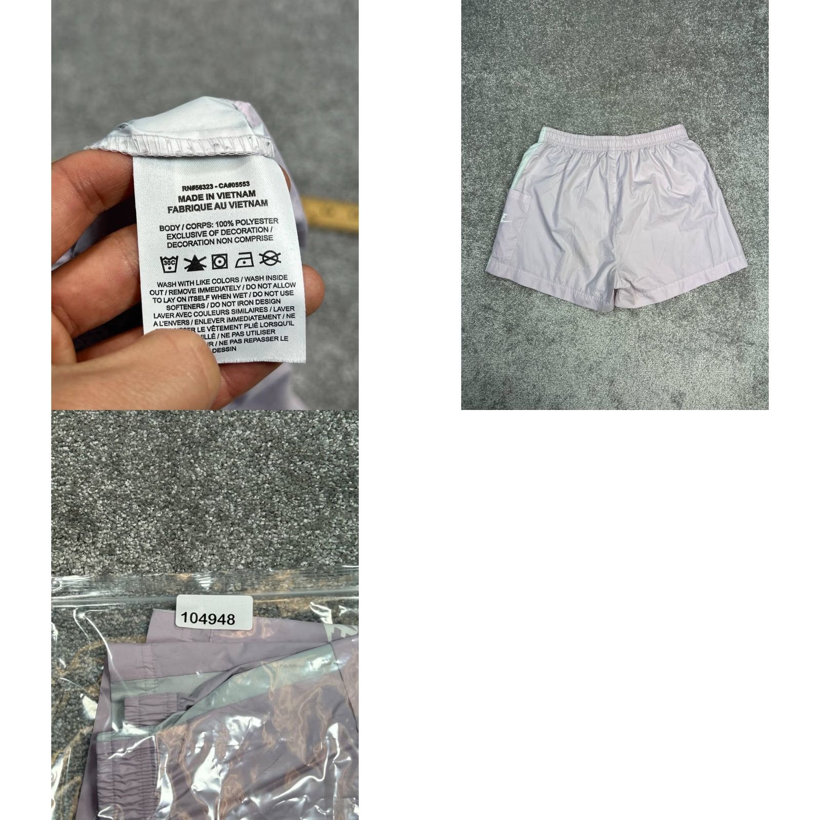 Nike Nike Sportswear Woven Flow Shorts Womens Medium Pink Swoosh Logo High Rise Size 32" / US 10 / IT 46 - 8 Thumbnail