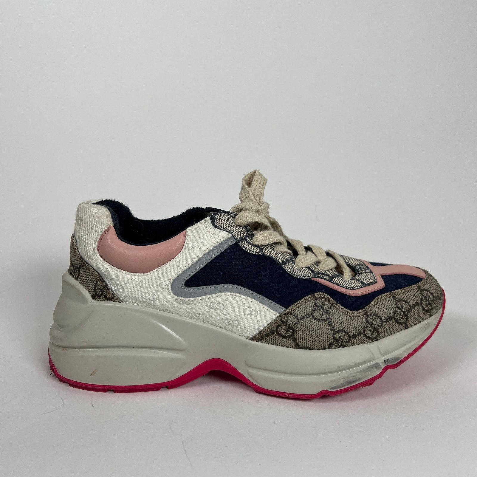 Gucci Gucci Multi Color GG Rhyton Sneaker Size 36 Size US 6 / IT 36 - 1 Thumbnail