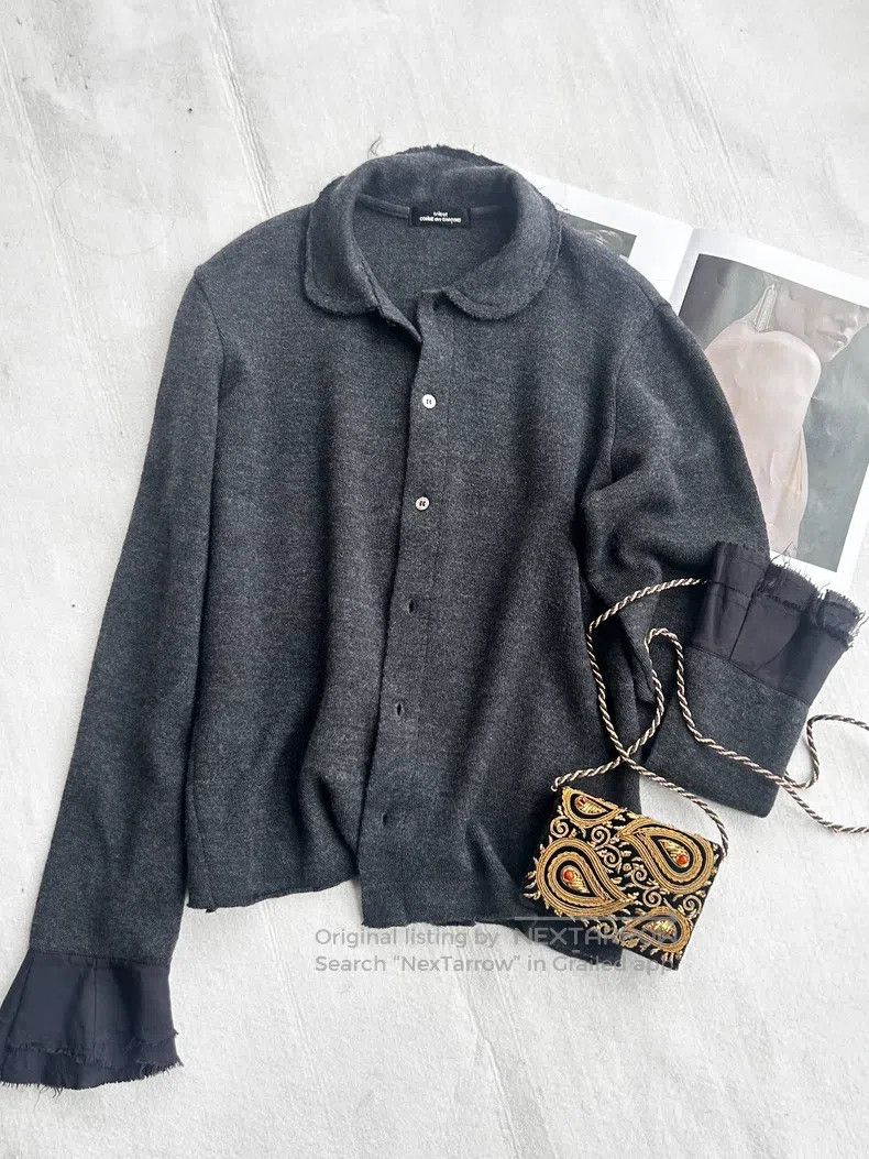 Comme des Garcons Comme Des Garcons Patched wool knit cardigan Size S / US 4 / IT 40 - 2 Thumbnail