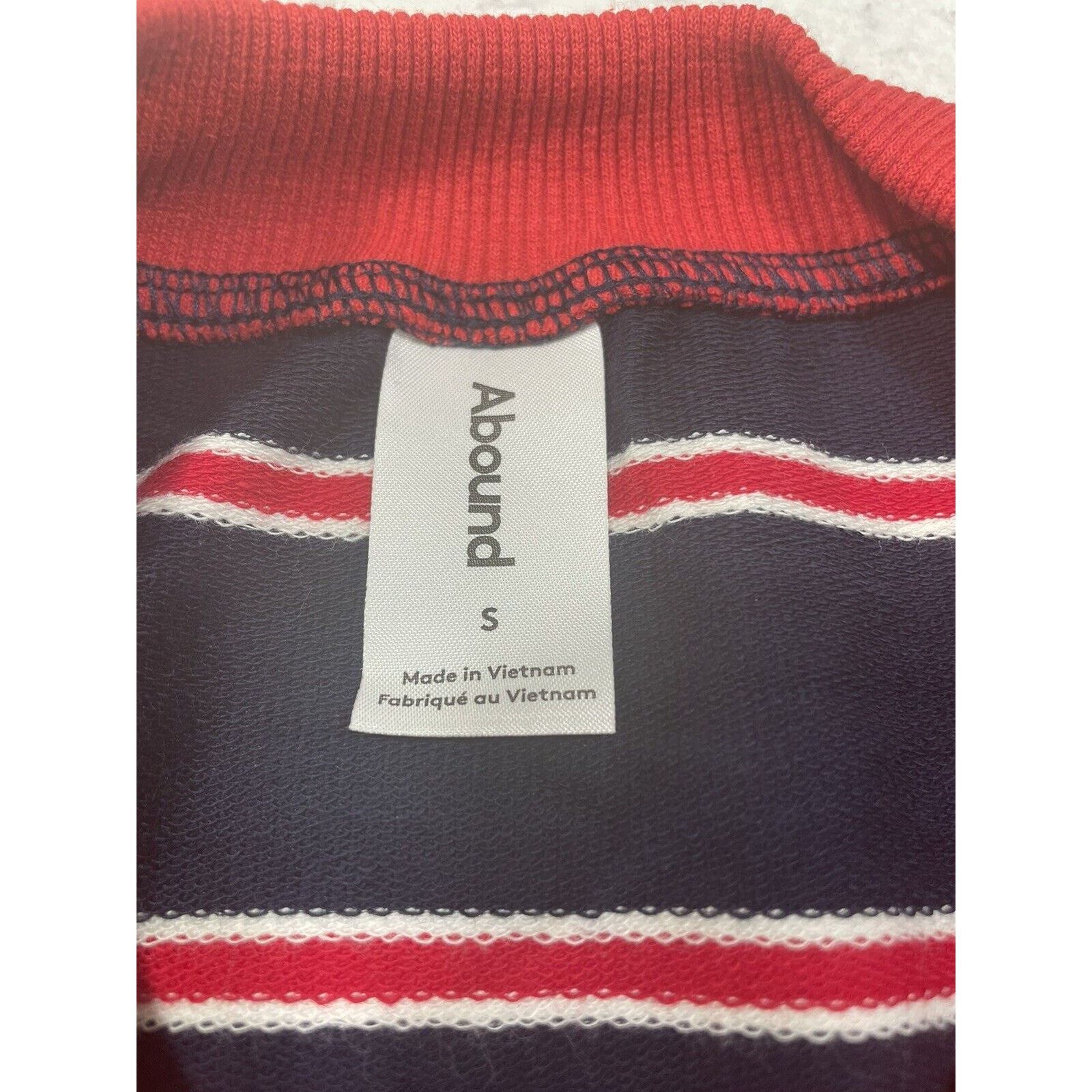 Nordstrom ABOUND Womens Navy Blue Red Striped Tee Size Small Size S / US 4 / IT 40 - 9 Thumbnail