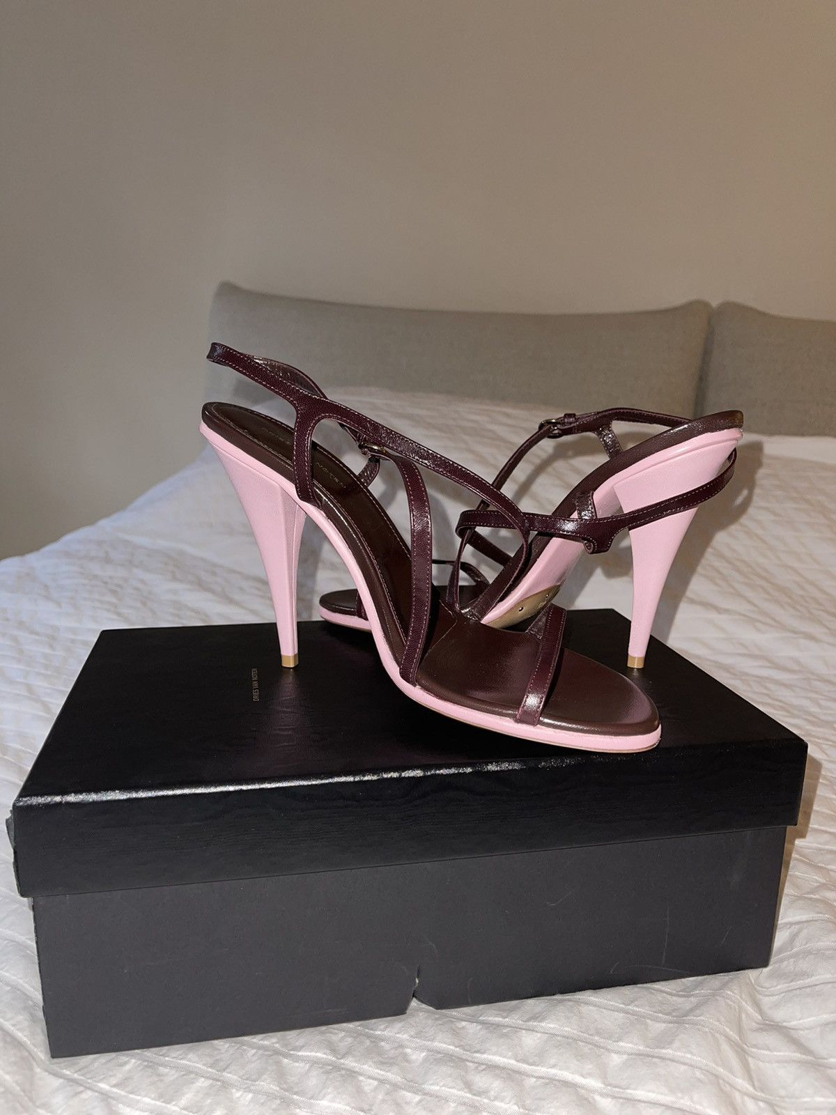 Dries Van Noten Dries Van Noten two-toned strappy heeled sandal Size US 10 / IT 40 - 4 Thumbnail