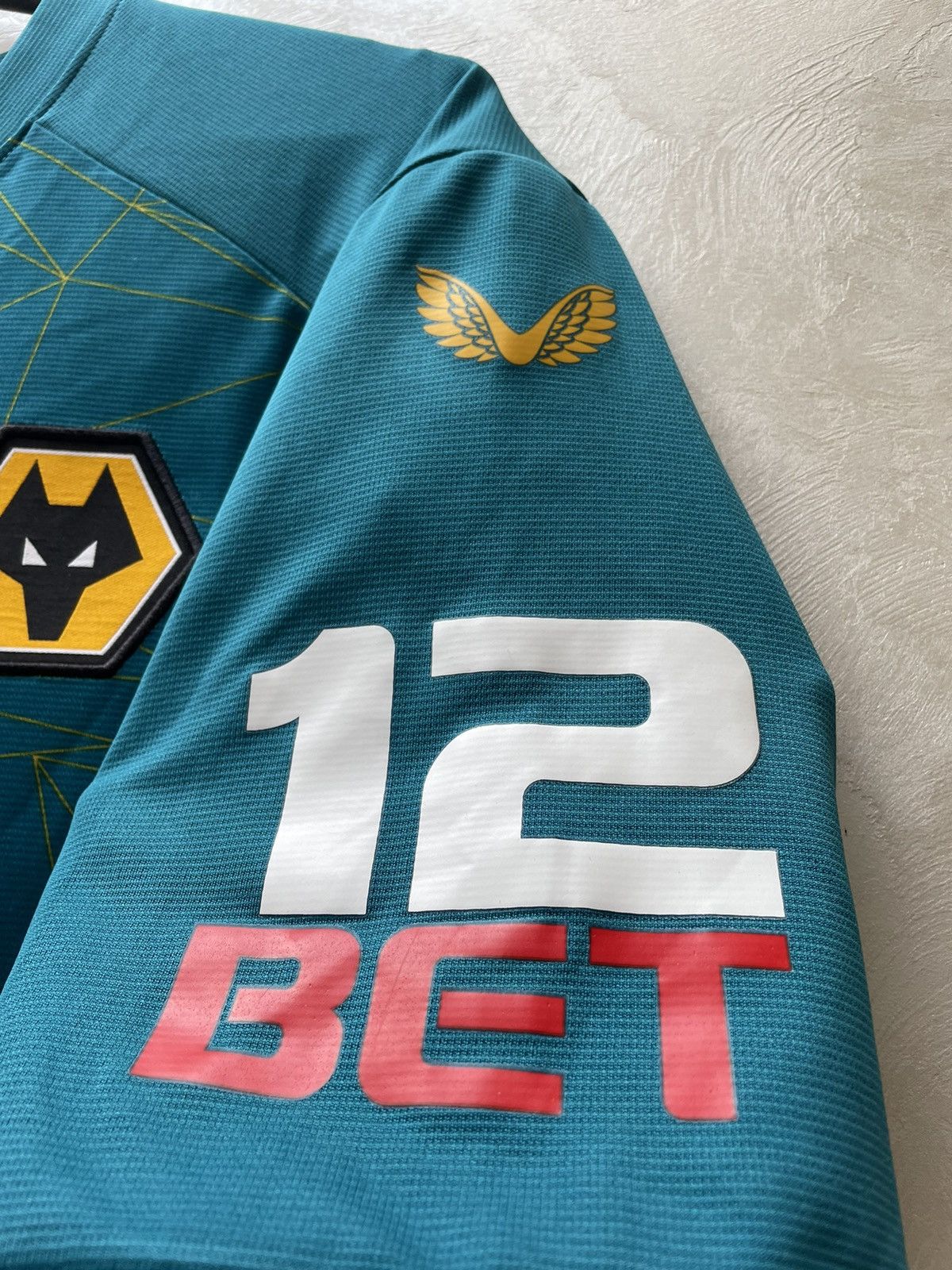 Castore Wolverhampton away 2022 2023 Castore Soccer Jersey shirt Size US XL / EU 56 / 4 - 7 Thumbnail