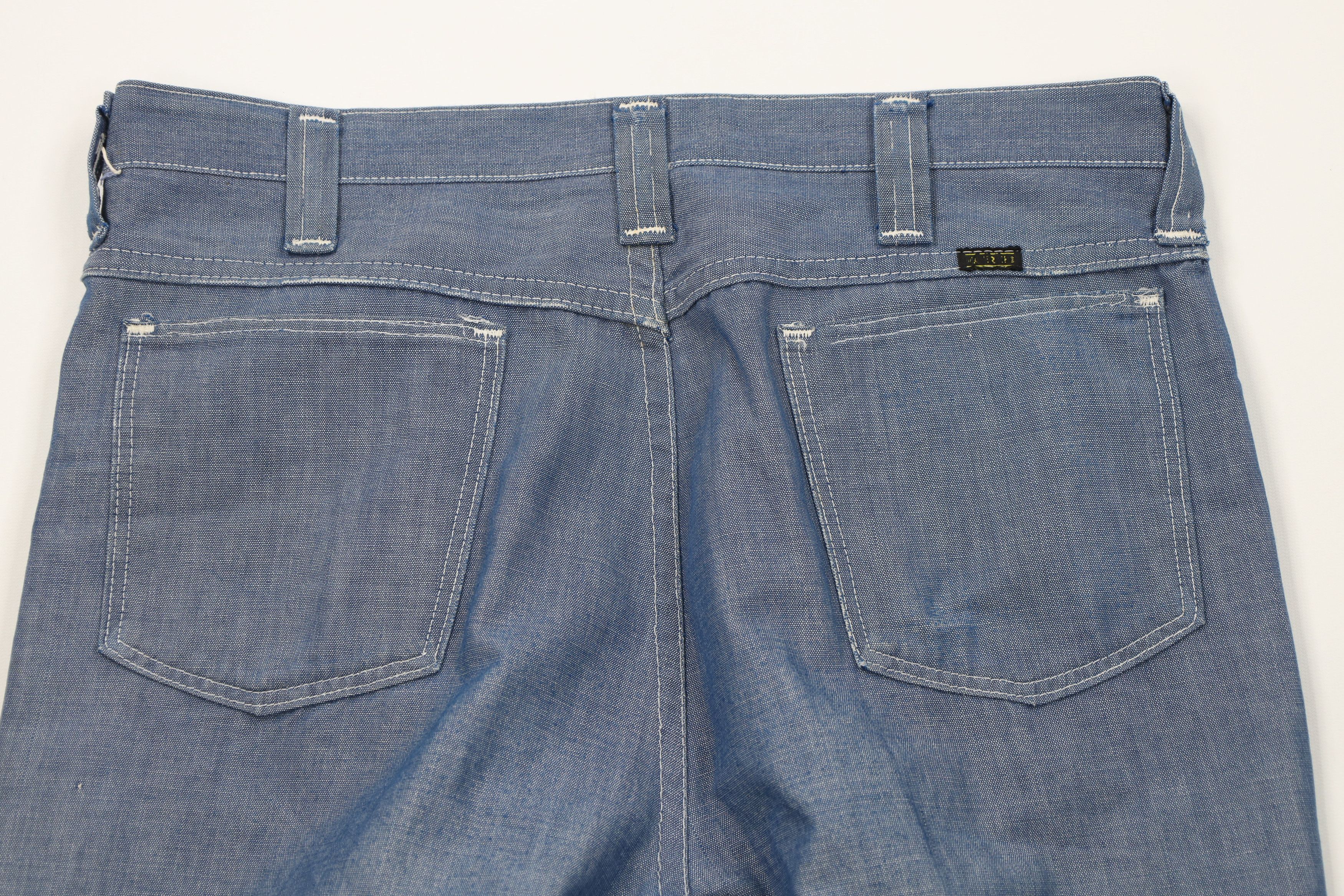 Vintage Vintage 60s Streetwear Chambray Flared Wide Leg Jeans USA Size US 34 / EU 50 - 12 Thumbnail