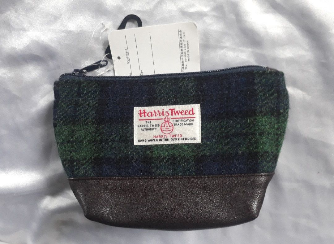 Harris Tweed Harris Tweed checkered coin wallet bag Size ONE SIZE - 1 Thumbnail