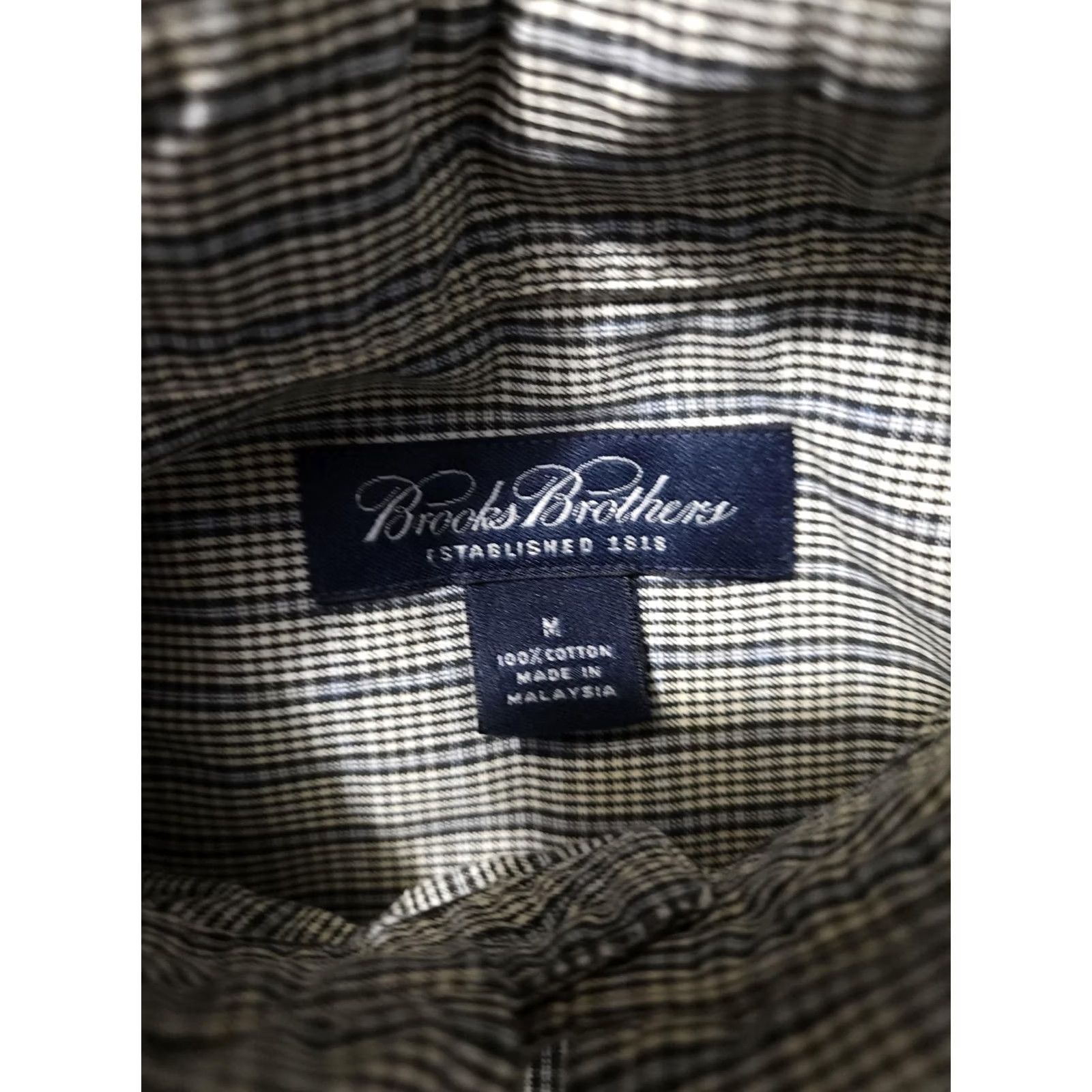 Brooks Brothers Brooks Brothers Shirt Mens Medium Gray Plaid Button Down Casual Work Dress Massive? Size US M / EU 48-50 / 2 - 2 Thumbnail
