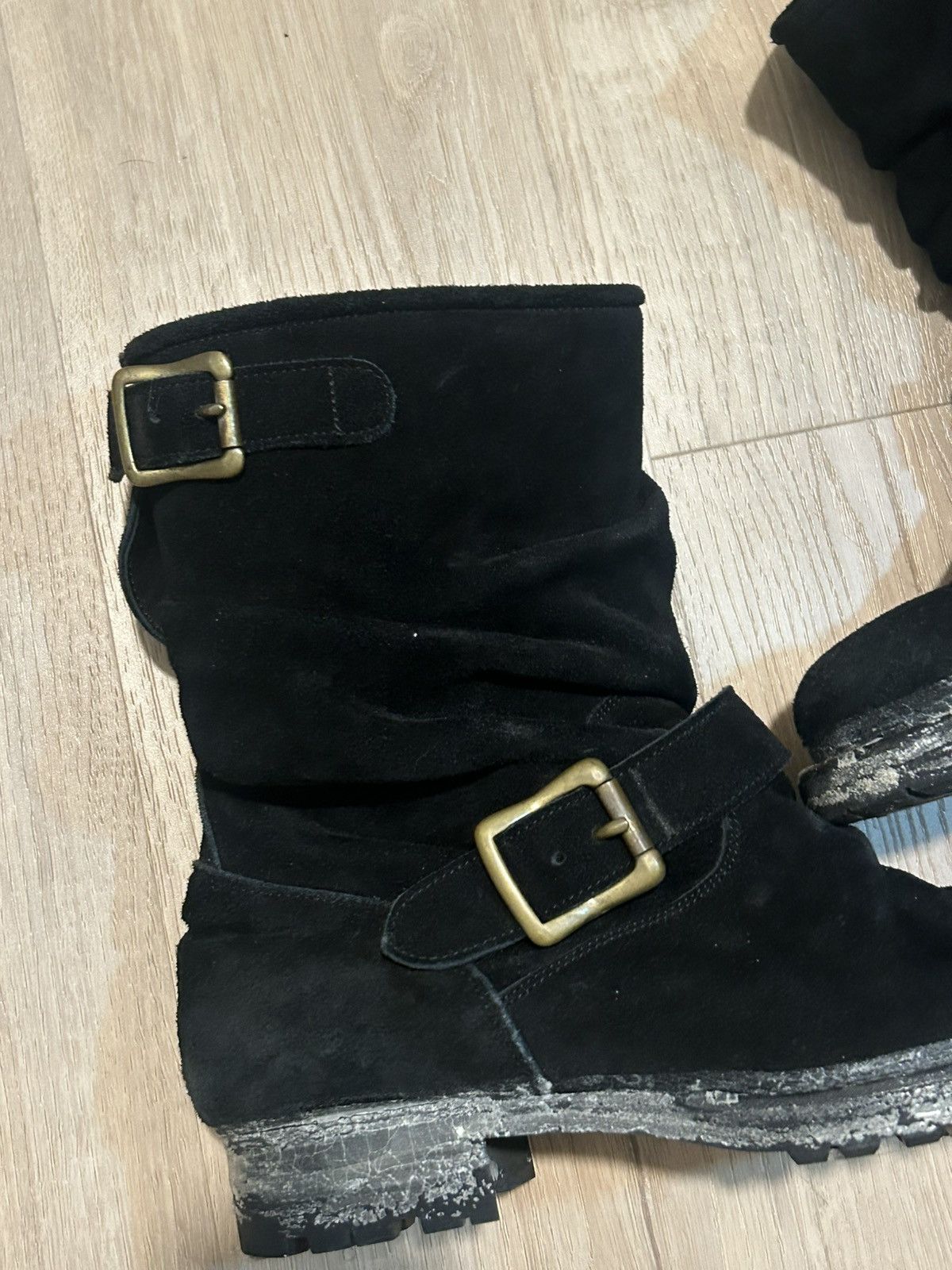 Maison MIHARA YASUHIRO Mihara Yasuhiro ‘Twisted’ Engineer Boots Size US 9.5 / EU 42-43 - 2 Thumbnail