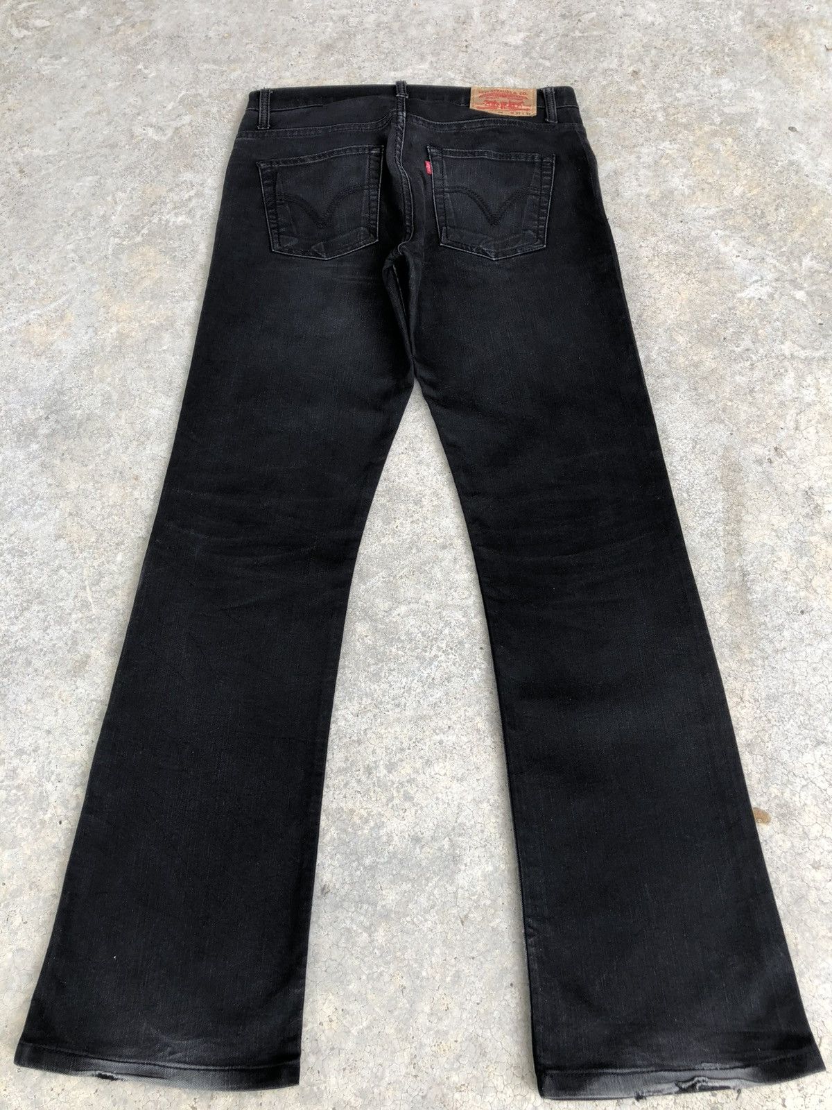 If Six Was Nine Y2k Levi’s Flared Jeans Distressed Denim 507 Size US 32 / EU 48 - 2 Thumbnail