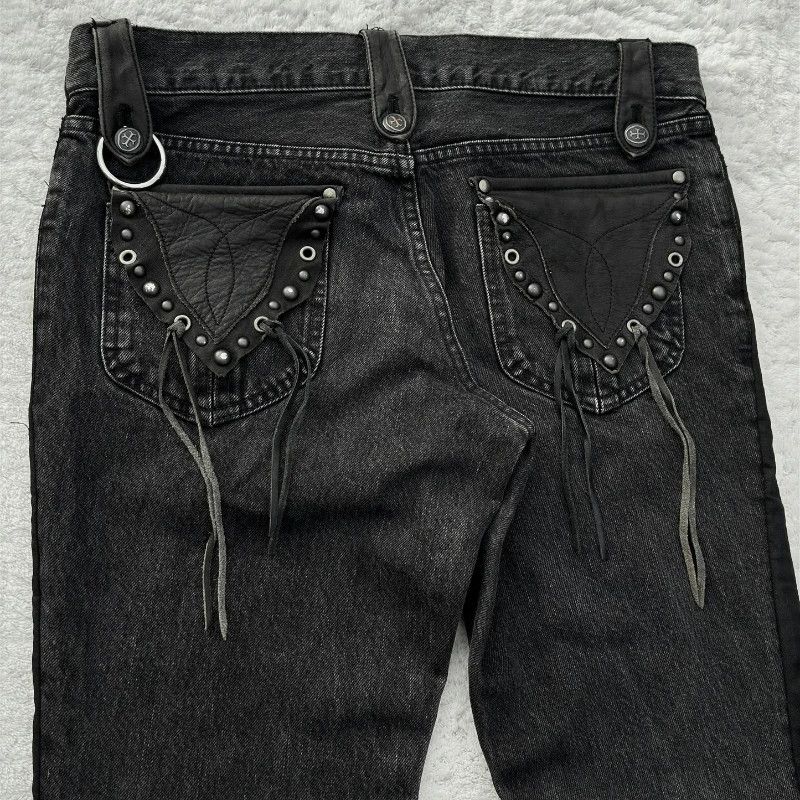 Vintage Y2K Black Denim Size US 32 / EU 48 - 4 Thumbnail