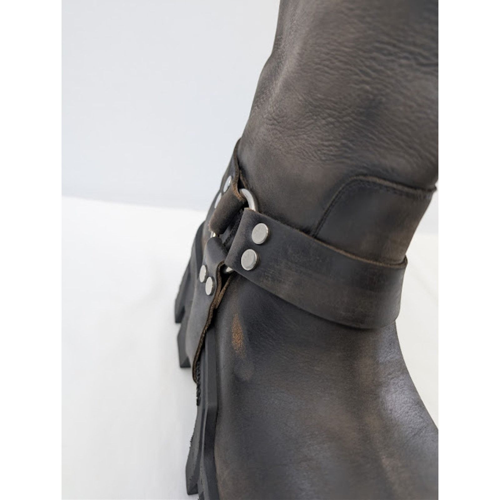 Balenciaga o1rshd1 Q:2 / Bulldozer Harness Boots in Faded Black Size US 8 / EU 41 - 14 Thumbnail