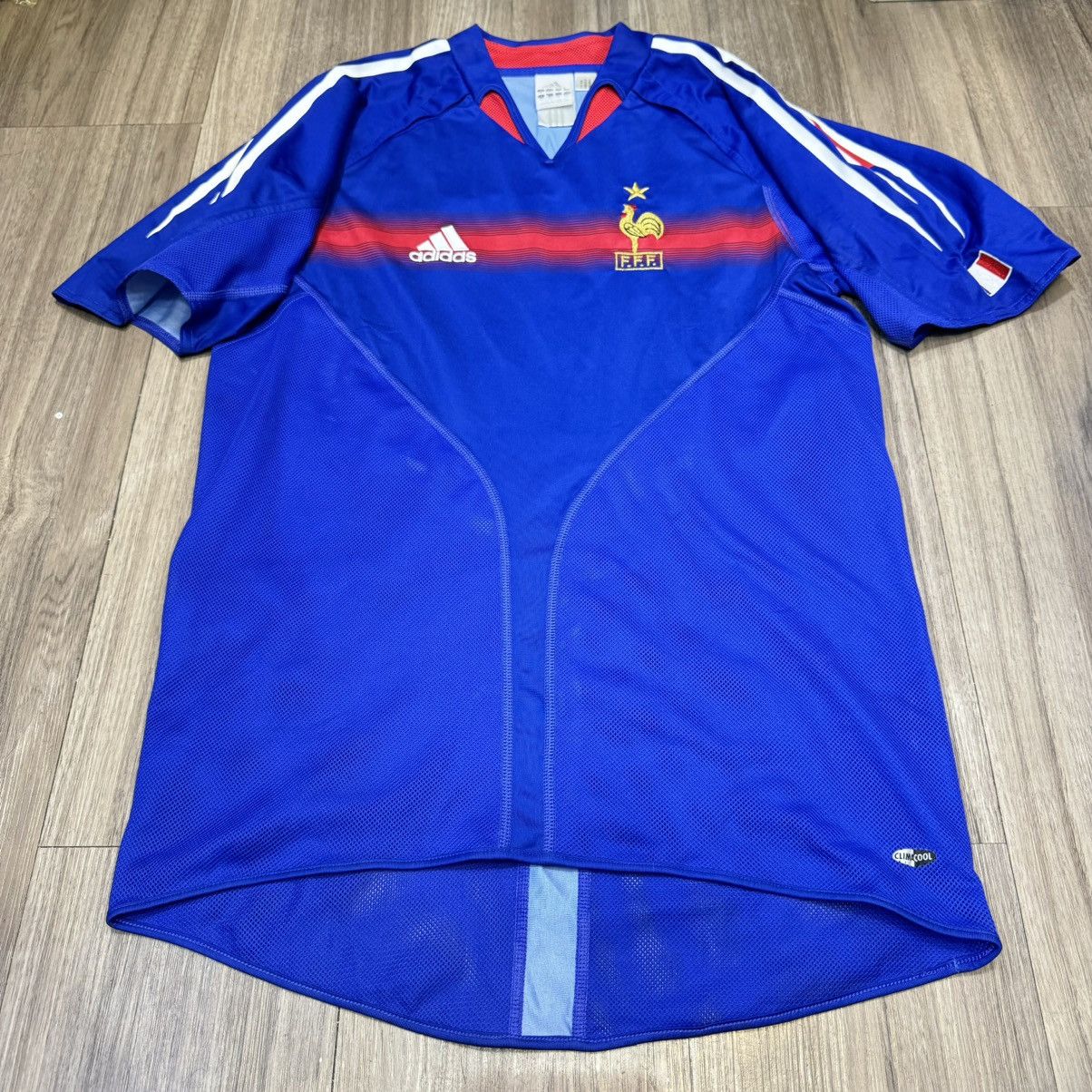 Adidas France 04/05 home shirt #10 Zidane Size US S / EU 44-46 / 1 - 1 Thumbnail