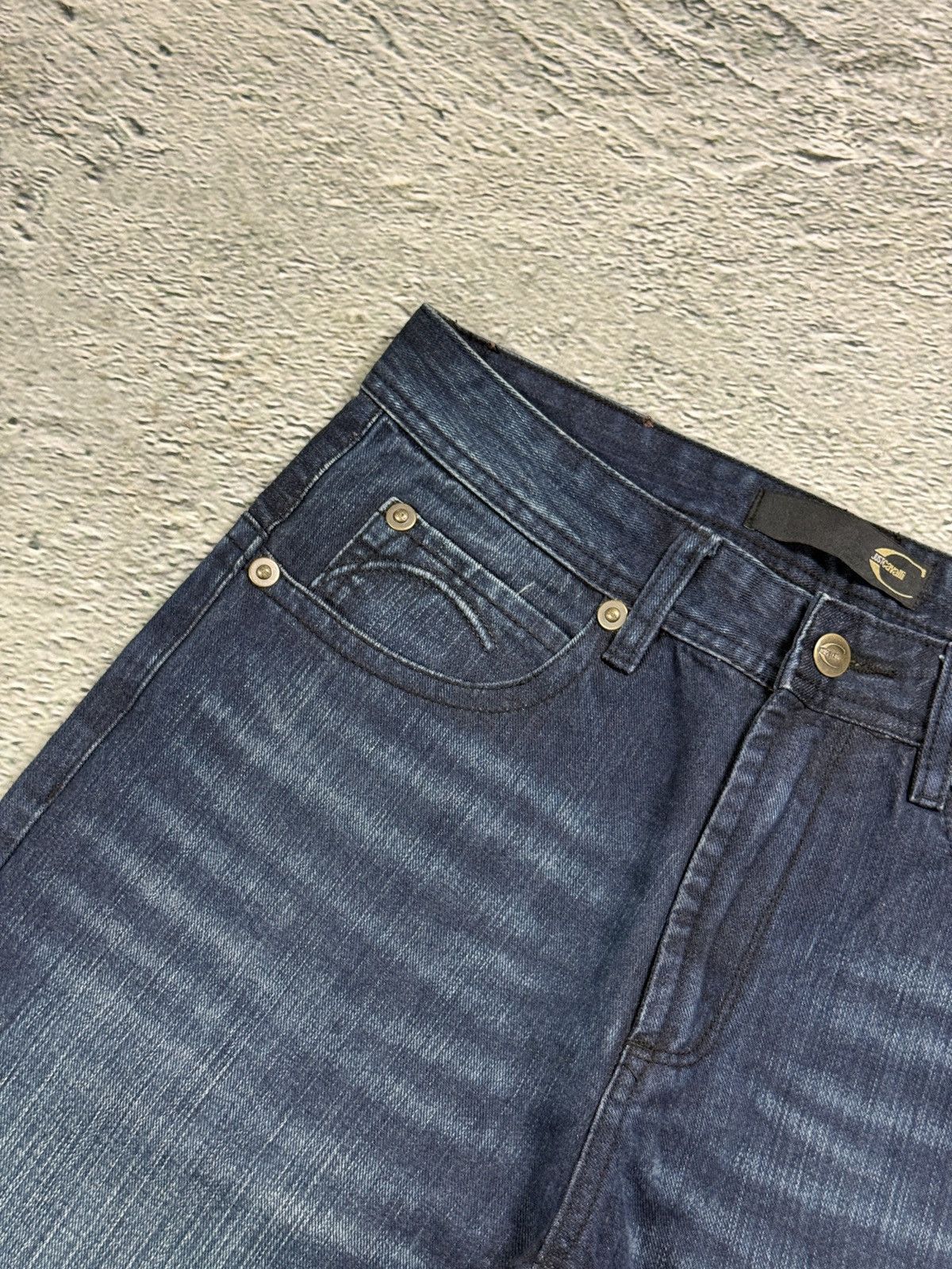Just Cavalli Just Cavalli Jeans Embroidery dark navy blue Size US 31 - 6 Thumbnail