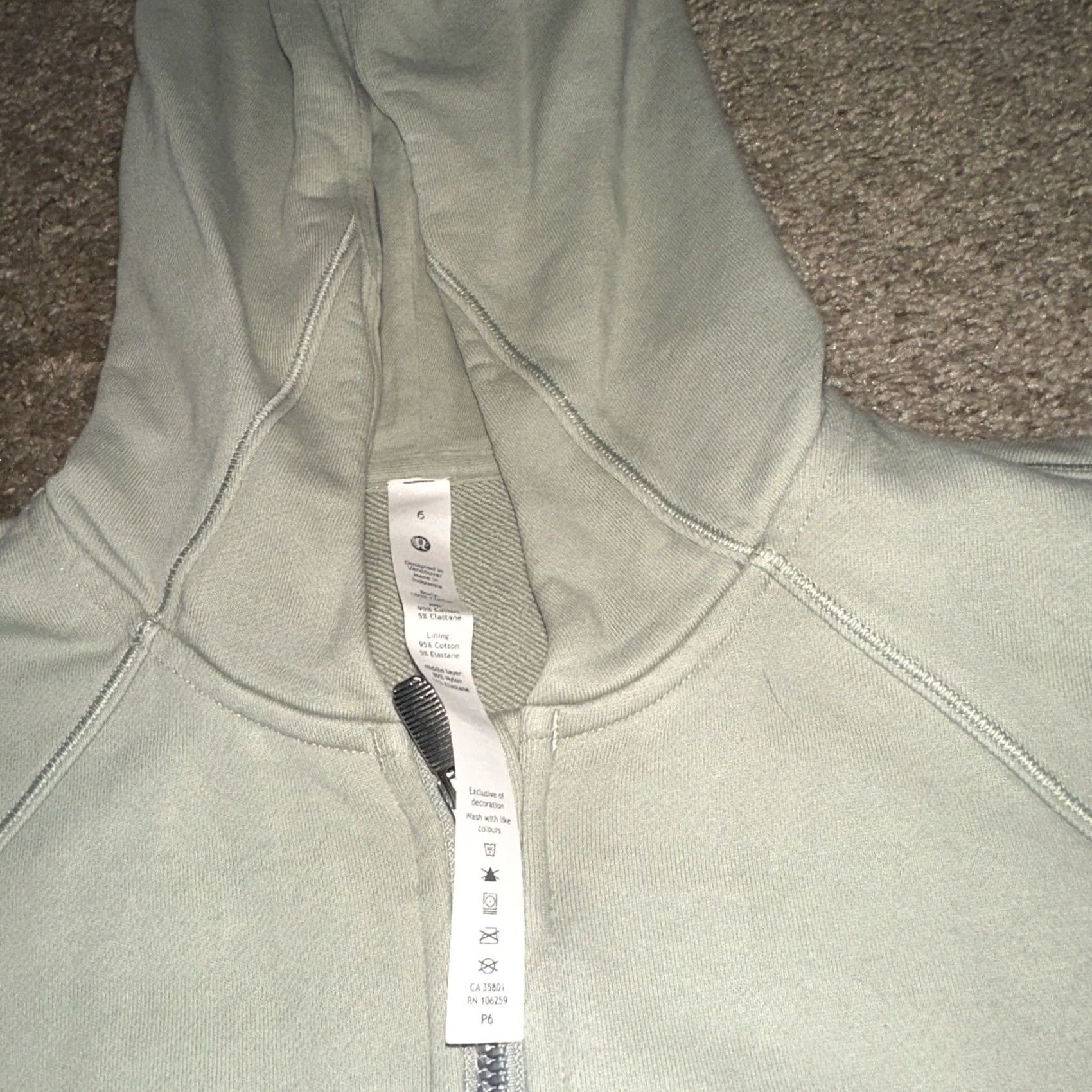 Lululemon Lululemon Hoodie Womens Green Size 6 Full Zip Performance Yoga Gym Hugged Waist Size M / US 6-8 / IT 42-44 - 3 Thumbnail