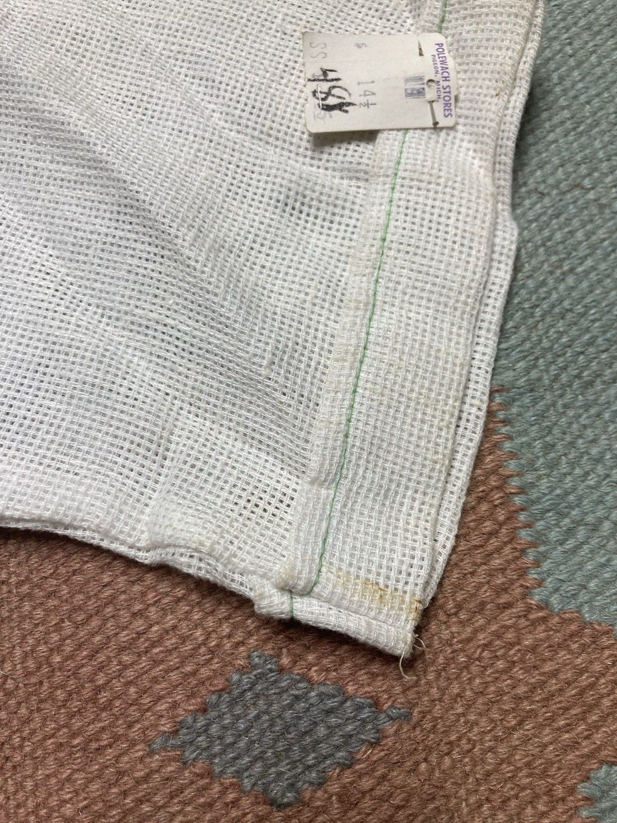 Vintage NEW VTG 70s polo shirt campus mesh sheer DEADSTOCK small Size US S / EU 44-46 / 1 - 4 Thumbnail