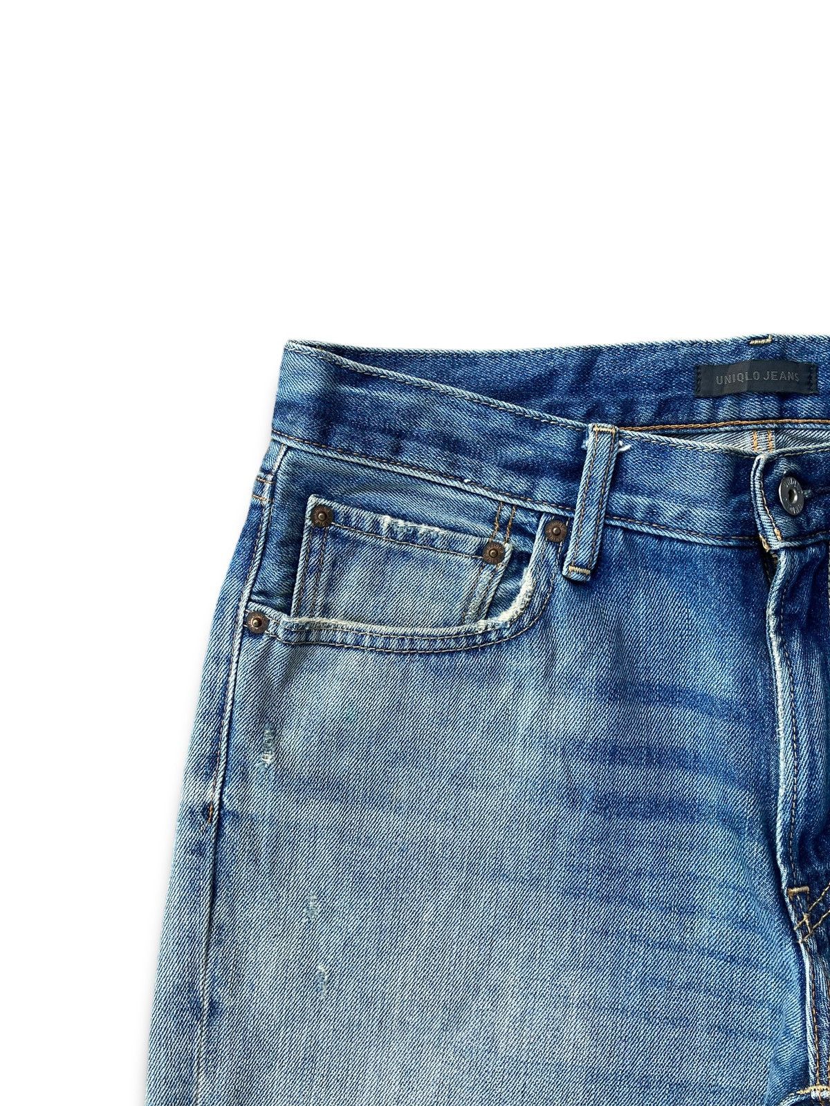 Jun Takahashi × Uniqlo × Vintage Vintage Y2K Kaihara Denim Pants Size US 32 / EU 48 - 8 Thumbnail
