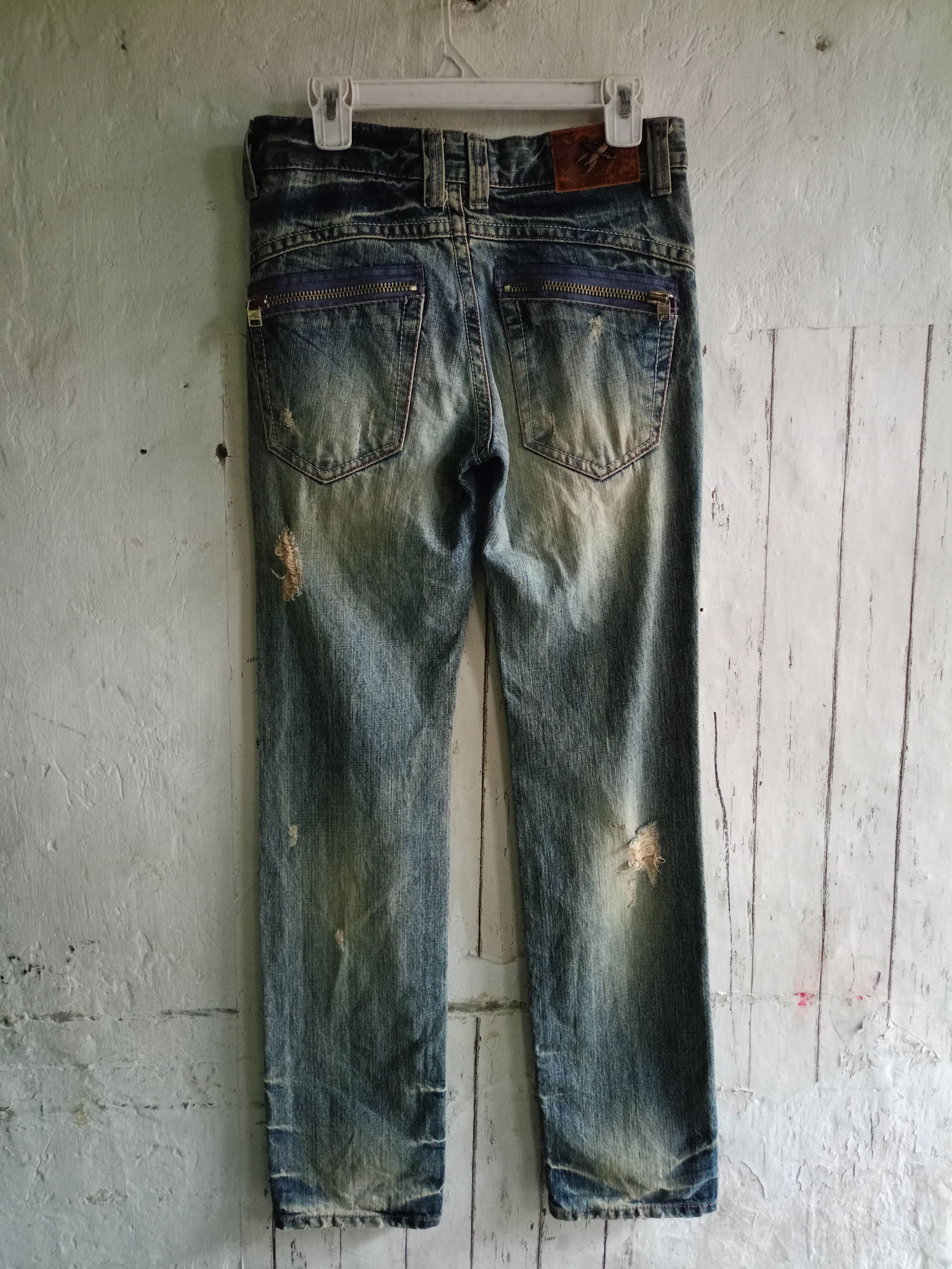 Japanese Brand 2000s Six To Five jeans Distressed Denim Pants Size US 31 - 3 Thumbnail