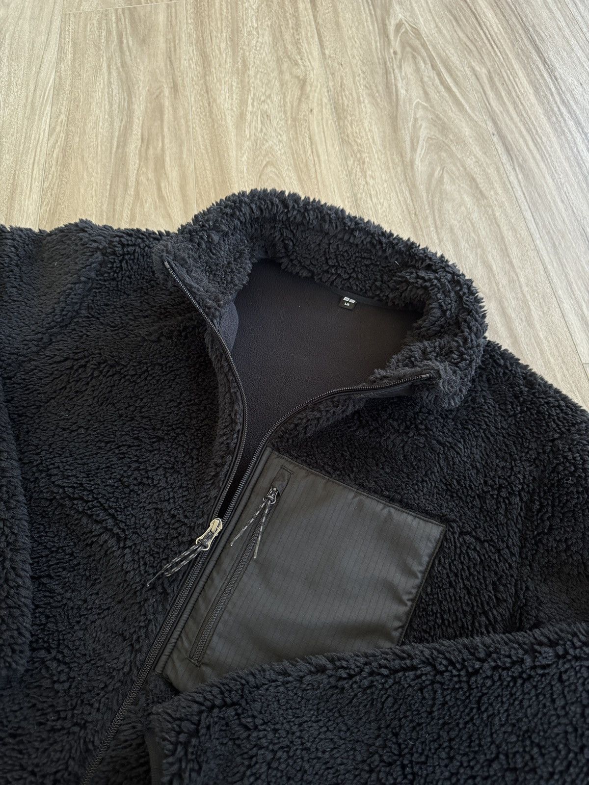 Uniqlo UNIQLO Windproof Outer Fleece Jacket Black Size US L / EU 52-54 / 3 - 4 Thumbnail