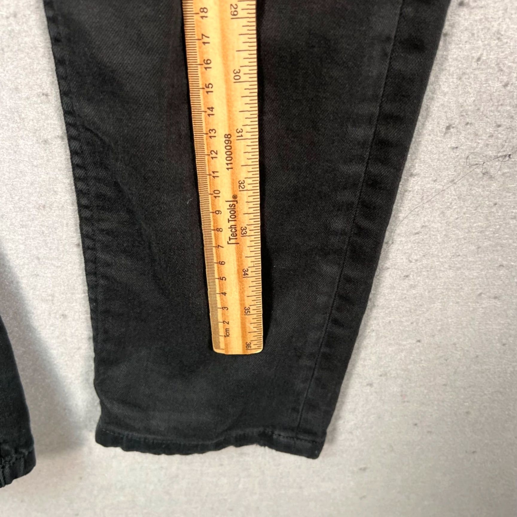 Acne Studios Acne Womens Jeans Skinny 30 Black Stretch Denim Cotton Blend 5-Pocket Design Slim Size 30" / US 8 / IT 44 - 6 Thumbnail