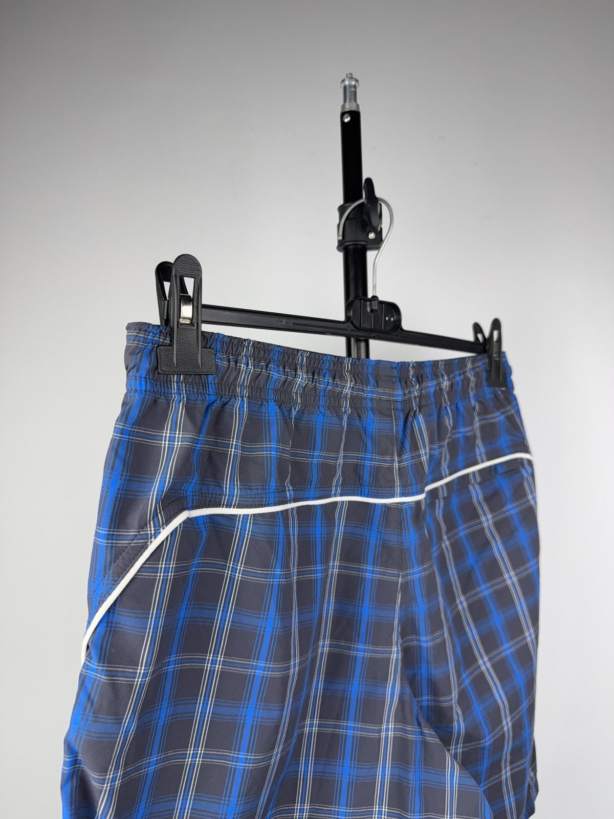 Nike 00s Nike Vintage Swim Shorts Blue Plaid Check Logo Size M Size US 32 / EU 48 - 7 Thumbnail