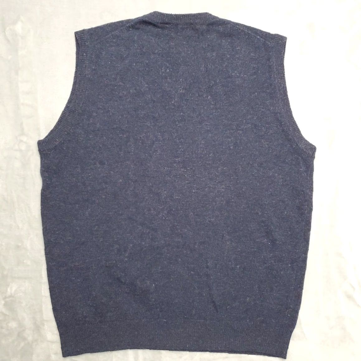 Etro VINTAGE Rochester Sweater Vest Mens XL Blue 100% Lambswool Knit Grandpa Retro Vest Mens Casual Knit Sleeveless V-Neck" Size US L / EU 52-54 / 3 - 6 Thumbnail