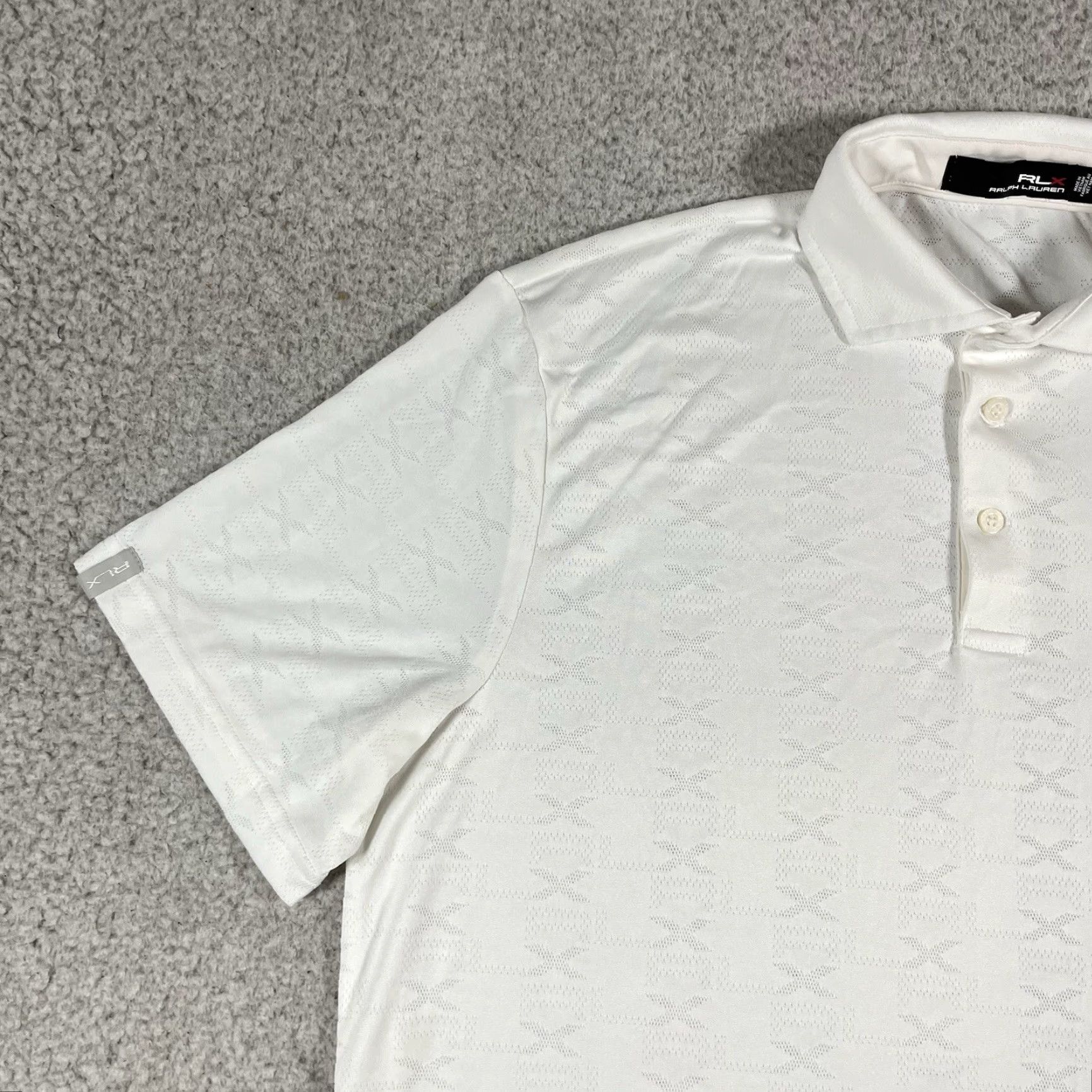 RLX Ralph Lauren RLX Ralph Lauren Polo Shirt Men L White Performance Golf Shirt Polo Wear Hualalai Hawaii Club Golf RLX Size US L / EU 52-54 / 3 - 5 Thumbnail