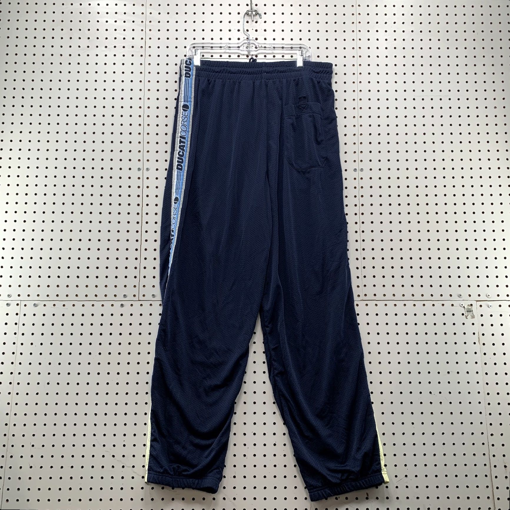 Fila VINTAGE FILA Ducati Corse Track Pants Mens XL Baggy Blue 34x32 Motorcycle Size US 33 - 7 Thumbnail