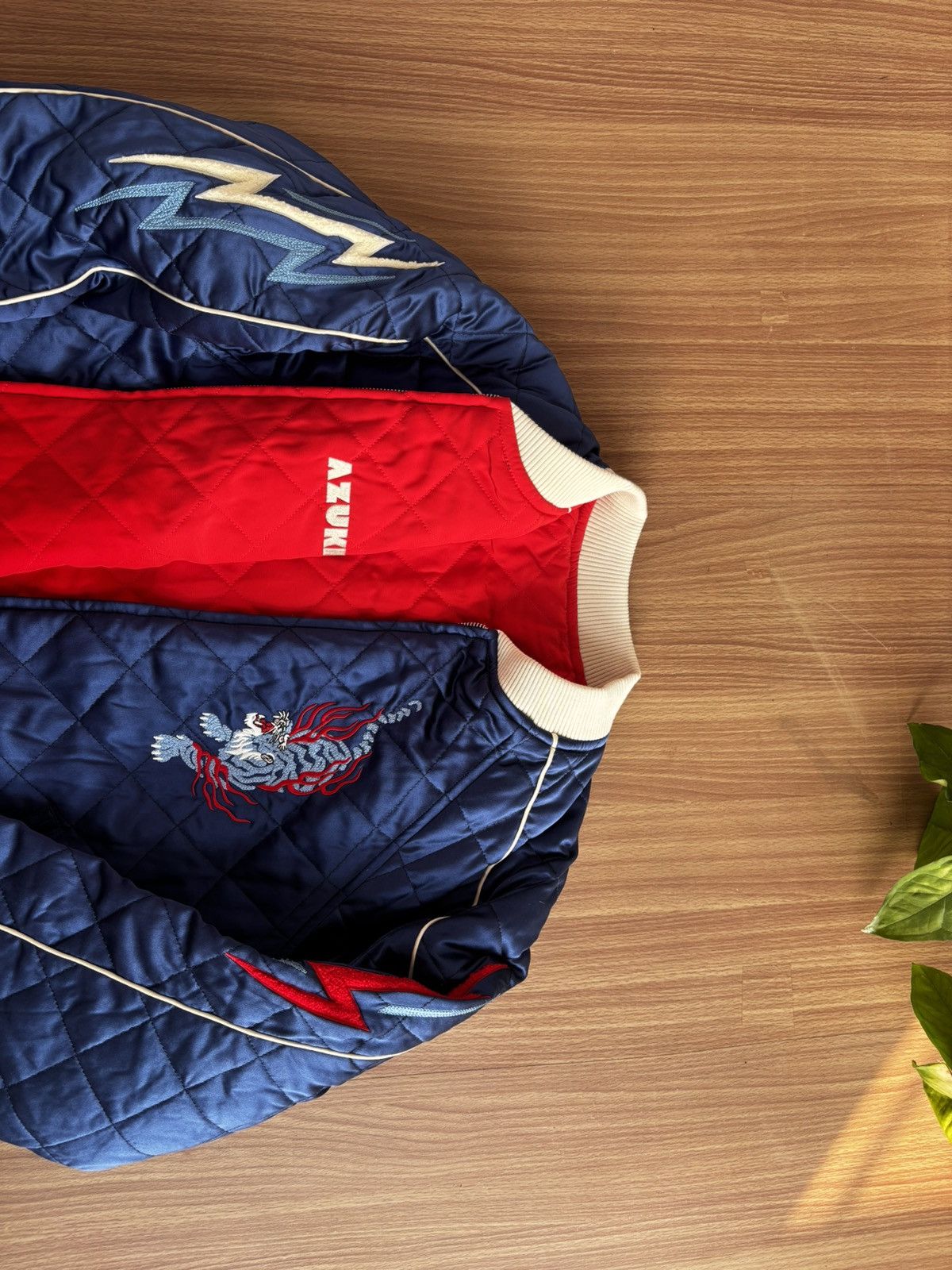 Other 100% SILK Azuki Twin Tigers Reversible Sukajan Jacket Size US M / EU 48-50 / 2 - 6 Thumbnail