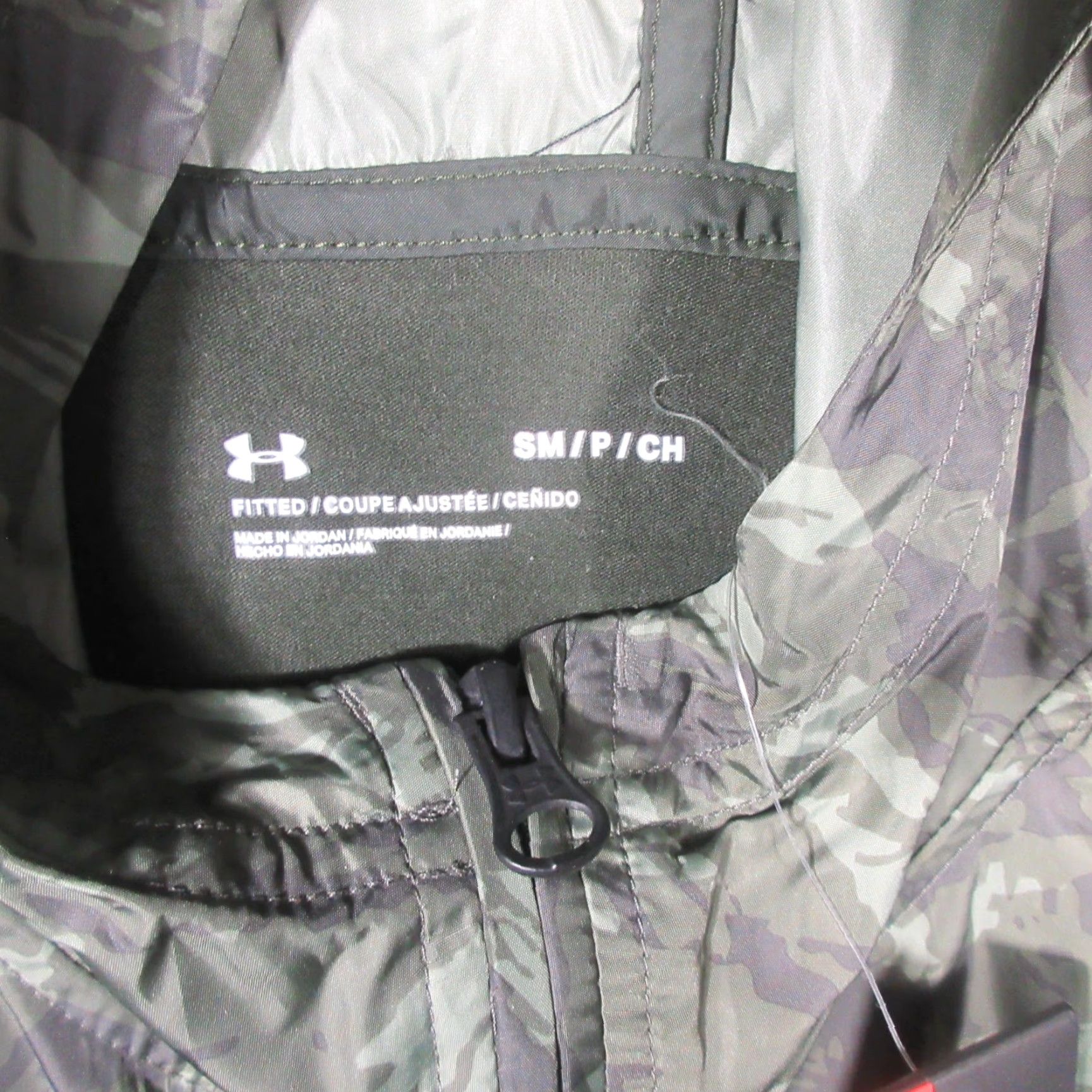 Under Armour Under Armour Hooded Windbreaker Men S Camouflage 1/2 Zip Stretch Anorak Jacket, Green, XS? Size US S / EU 44-46 / 1 - 3 Thumbnail