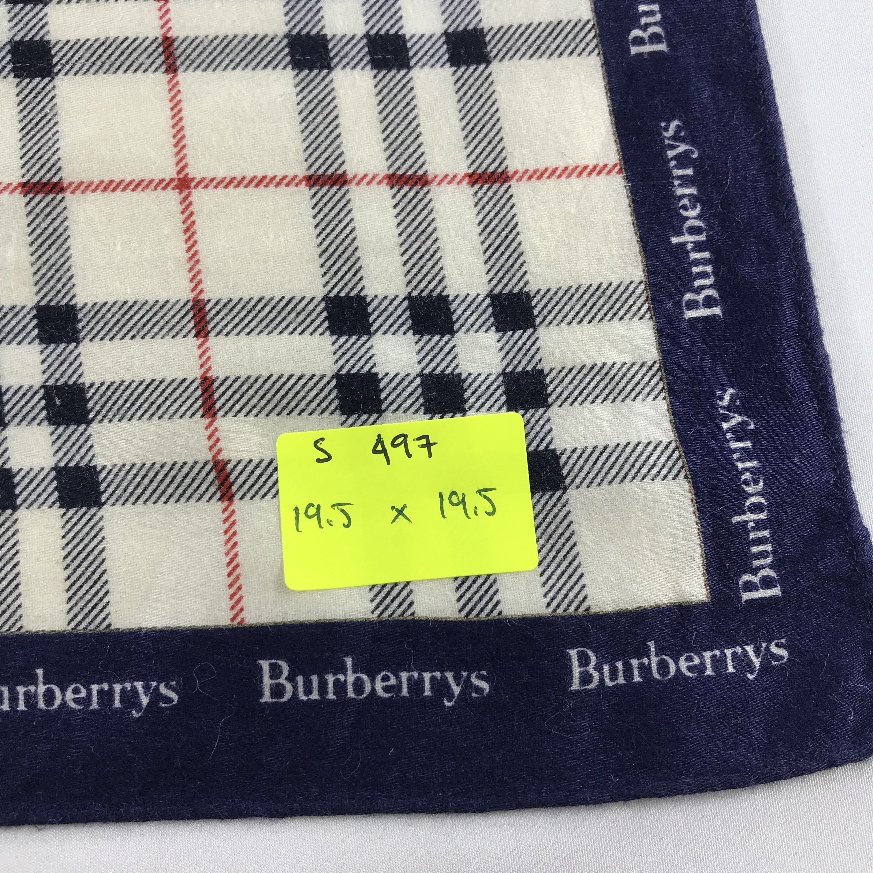 Burberry × Vintage Burberry Bandana / Handkerchief / Neckerchief - S497 Size ONE SIZE - 5 Thumbnail