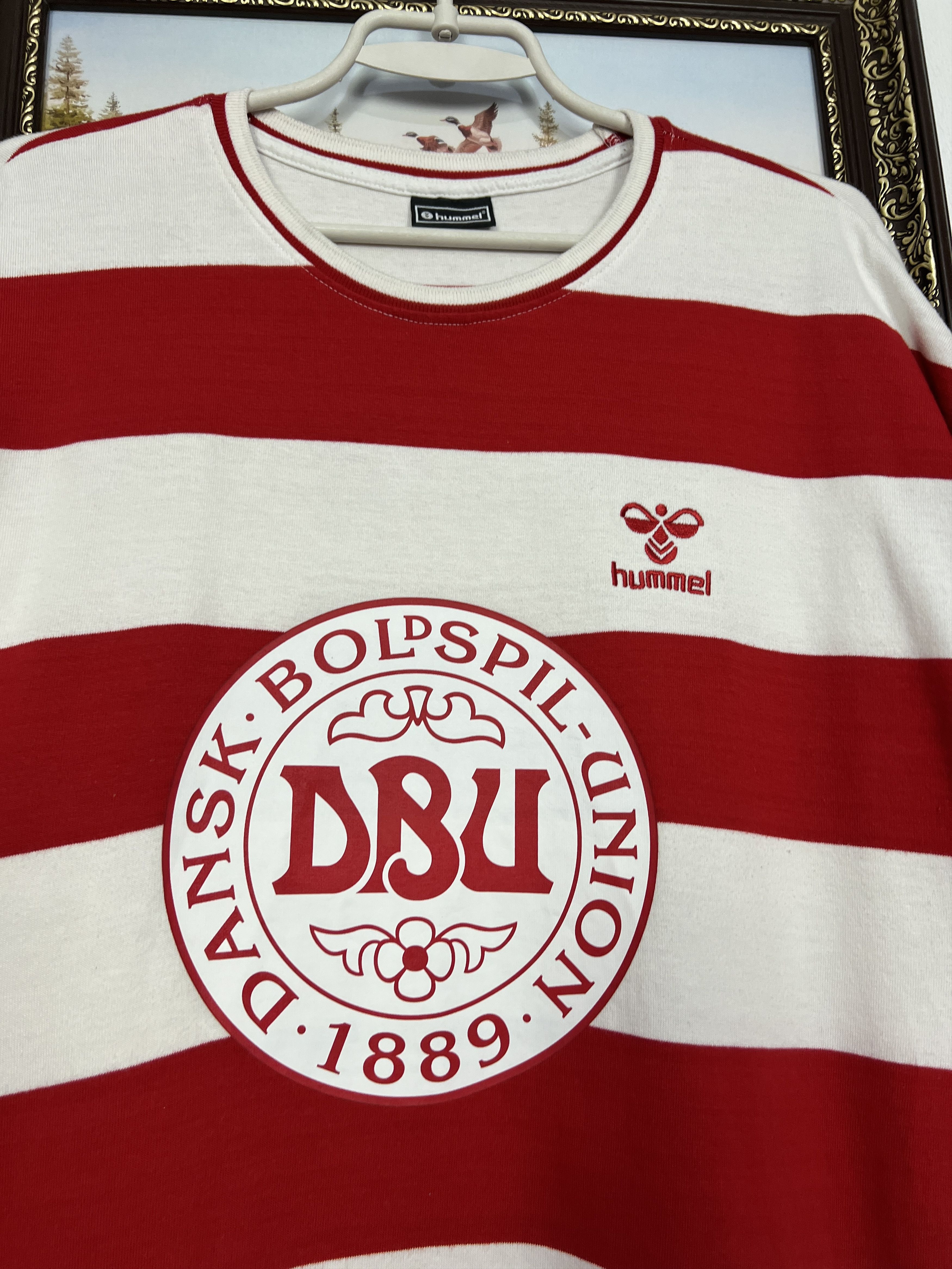 Hummel Denmark Football Shirt Soccer National Team Jersey Trikot Size US L / EU 52-54 / 3 - 3 Thumbnail