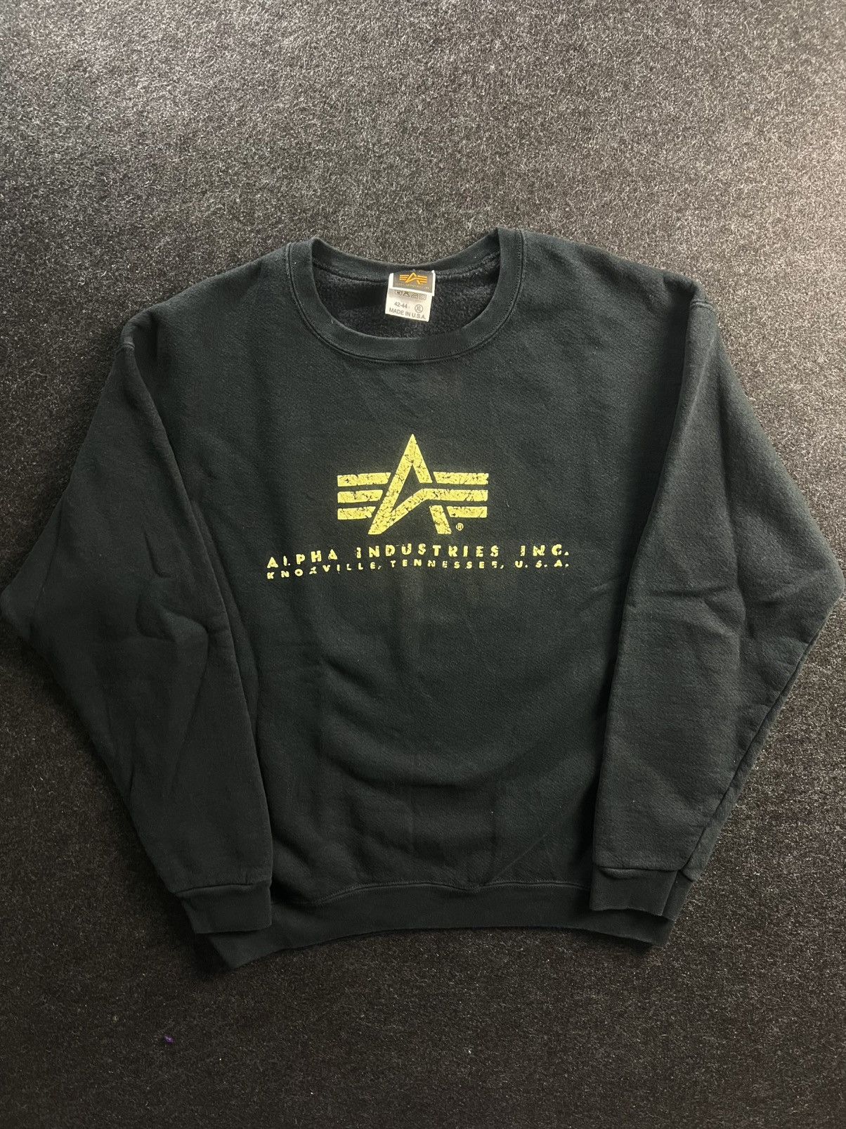 Alpha Industries Rare Alpha Industry Made In USA Logo Sweater Jumper Size US XL / EU 56 / 4 - 2 Thumbnail