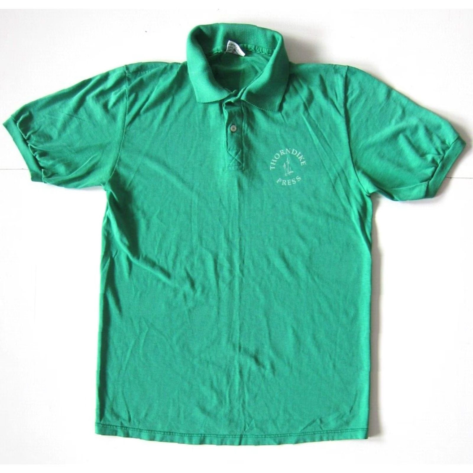Vintage VINTAGE Stedman Polo Shirt Men Large Green Cotton Thorndike Press Maine Thin Polo Shirt Men Large Size US L / EU 52-54 / 3 - 7 Thumbnail