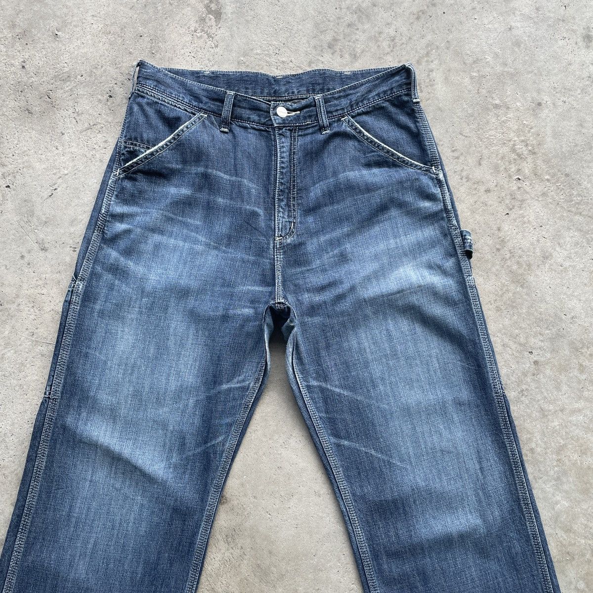 Carhartt × Vintage Carhartt Faded Baggy Worker Denim Jeans Pants W32 Size US 32 / EU 48 - 2 Thumbnail