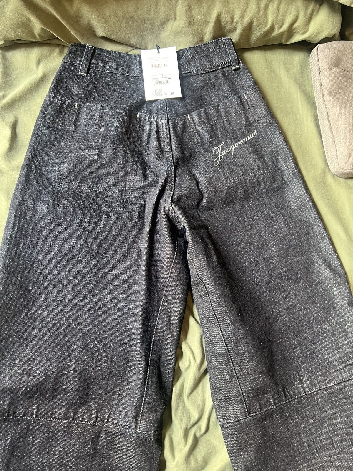Jacquemus Jacquemus Le Denimes-Cargo Pant in Dark Navy Size 26" / US 2 / IT 38 - 4 Thumbnail