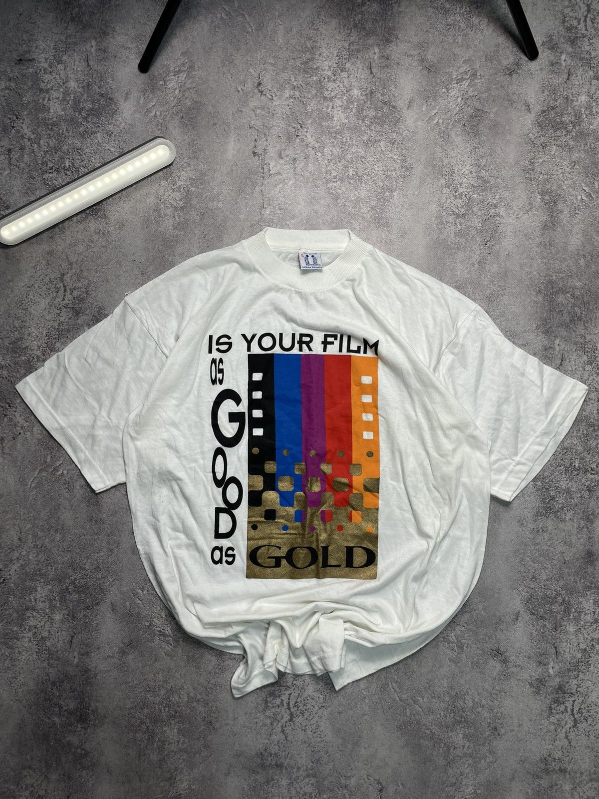 Kodak Vtg 90s KODAK Gold Films Archive Promo Graphic Tee XL Size US XL / EU 56 / 4 - 1 Thumbnail