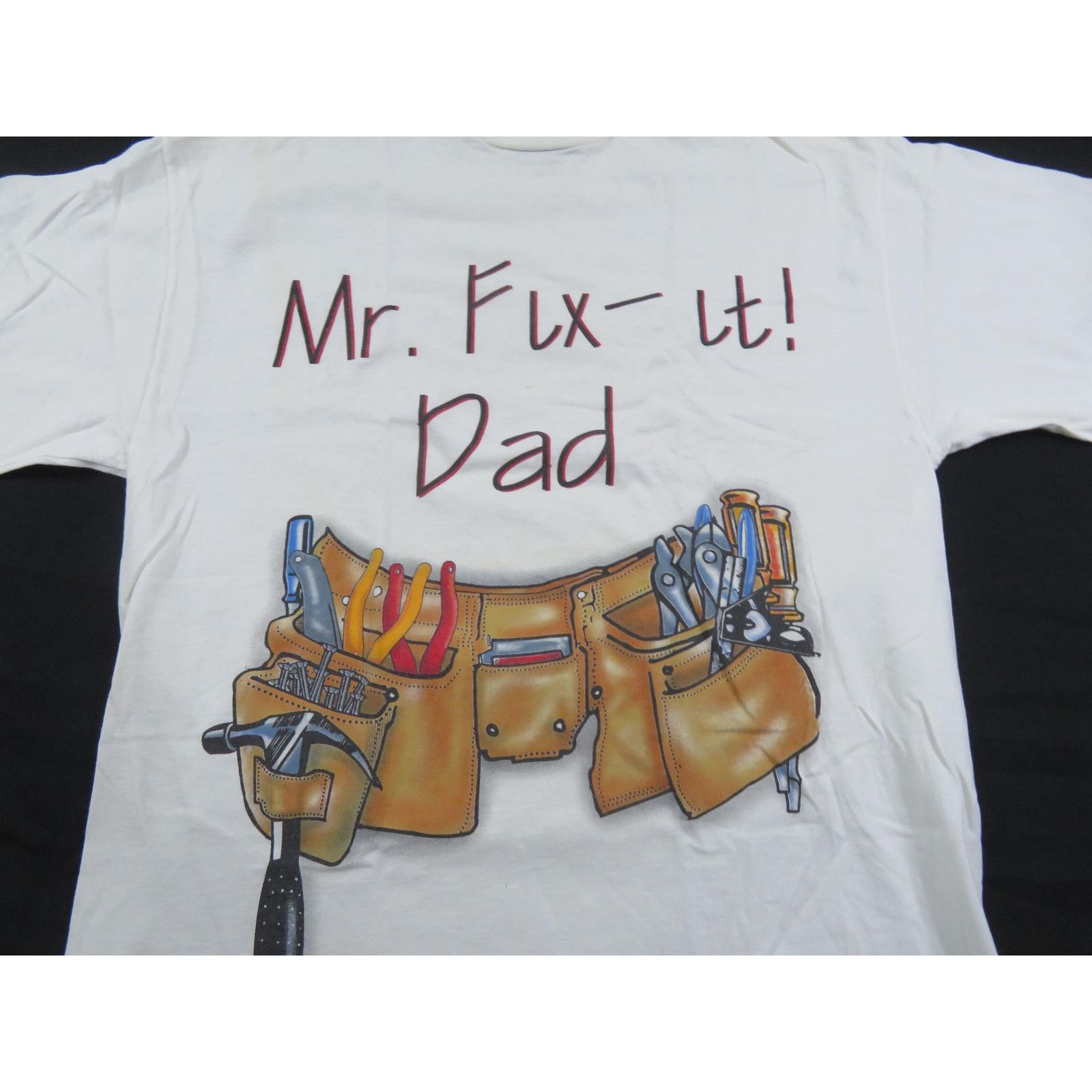 Other Mr. Fix-It Dad Funny Tool Belt Graphic T-Shirt Sz L 1990s Size US L / EU 52-54 / 3 - 2 Thumbnail