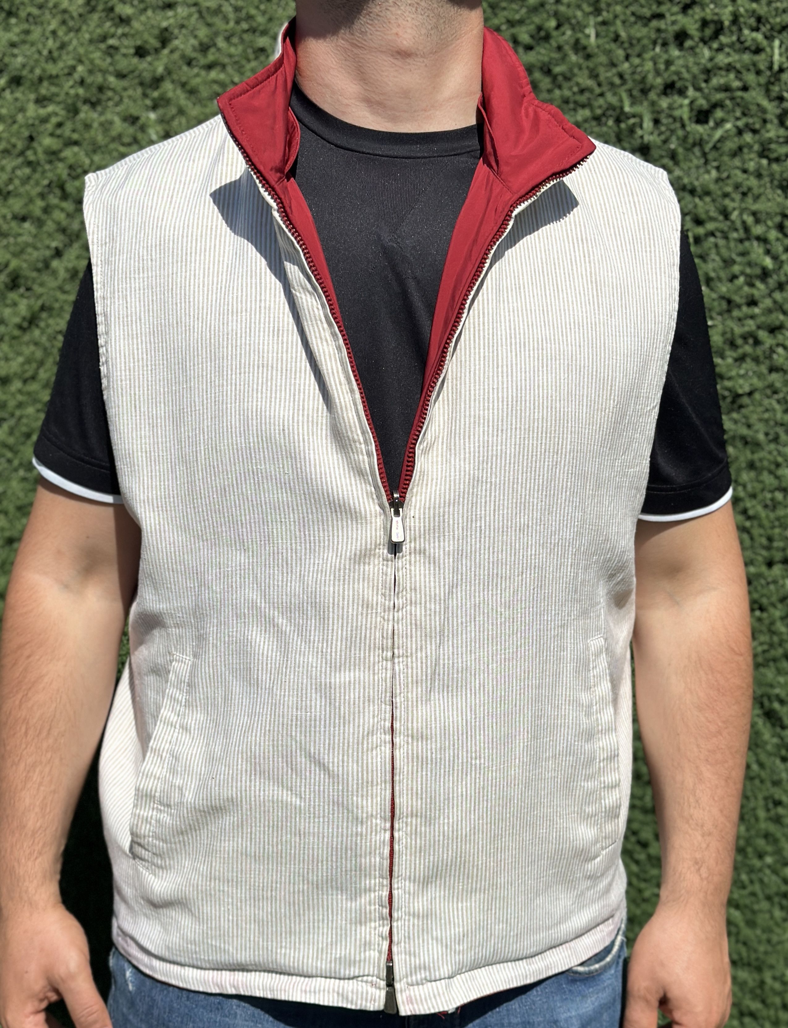 Loro Piana Loro Piana StormSystem Jacket Waistcoat Linen Silk Size XL Size US XL / EU 56 / 4 - 7 Thumbnail