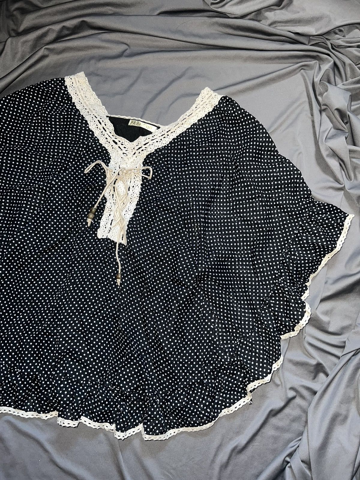 Japanese Brand PARK GIRL polka dot batwing top ➕🎀 Size M / US 6-8 / IT 42-44 - 6 Thumbnail