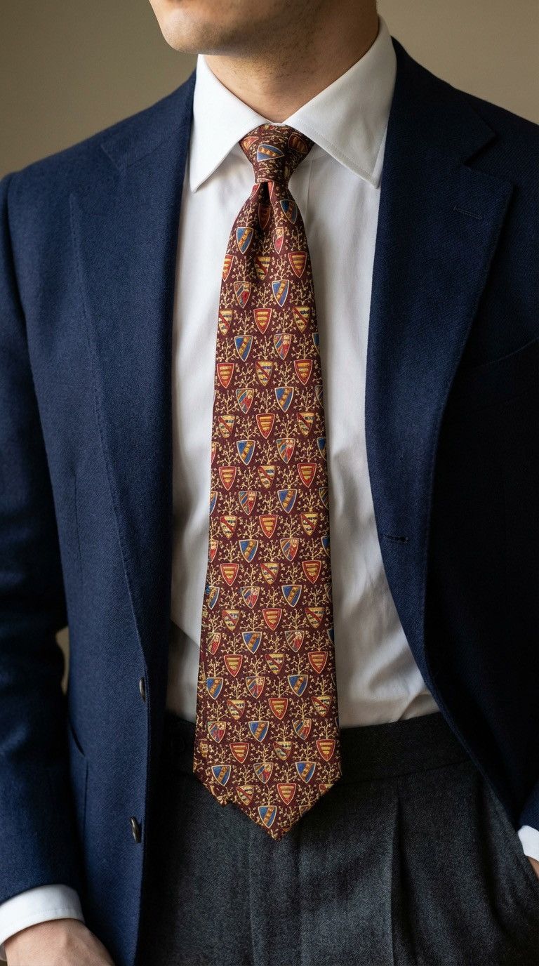 Pierre Balmain Pierre Balmain Paris 100% silk Tie Necktie for Top Luxury Size ONE SIZE - 1 Thumbnail