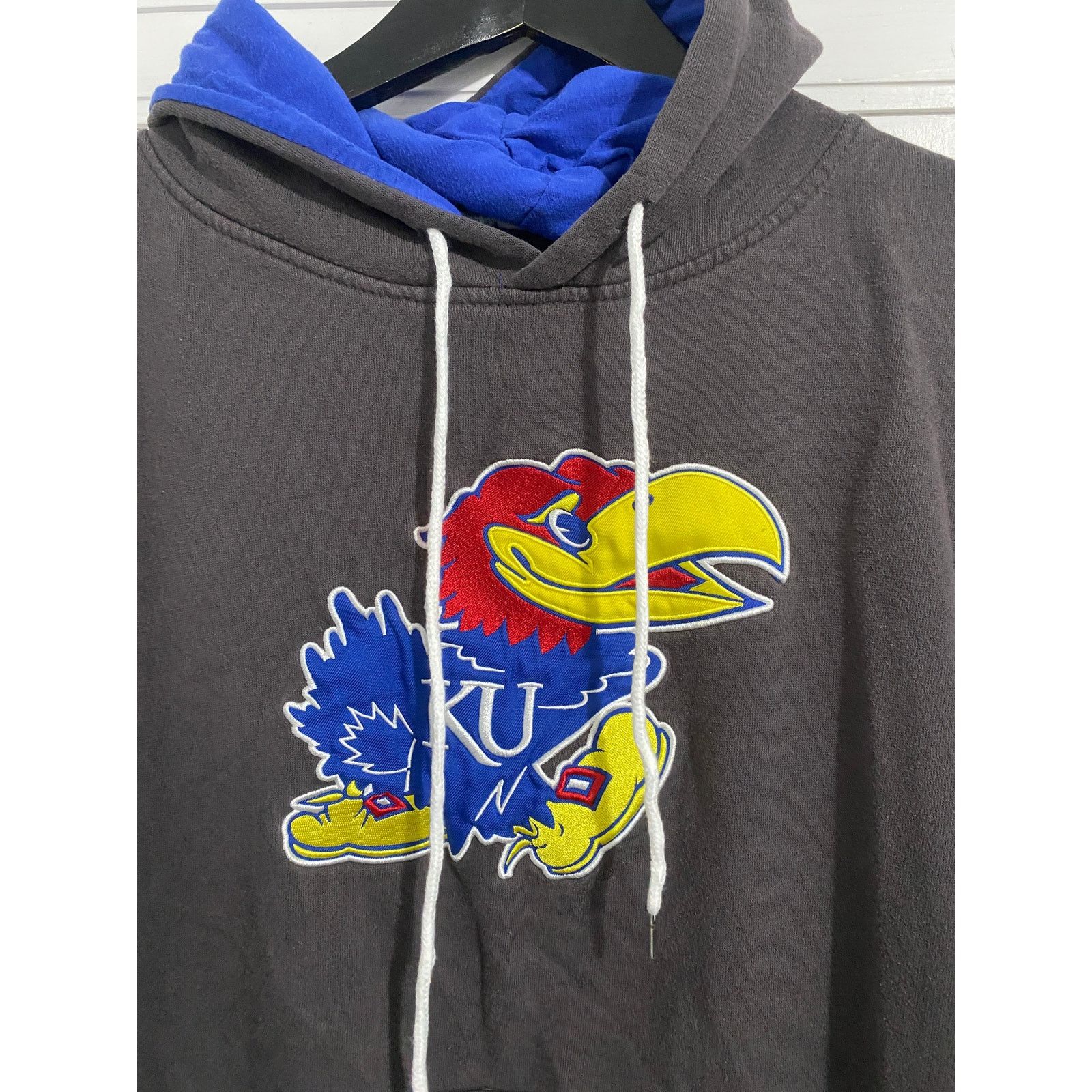 NCAA Kansas Jayhawks Stitched Hoodie Women's Size Large Size XL / US 12-14 / IT 48-50 - 2 Thumbnail