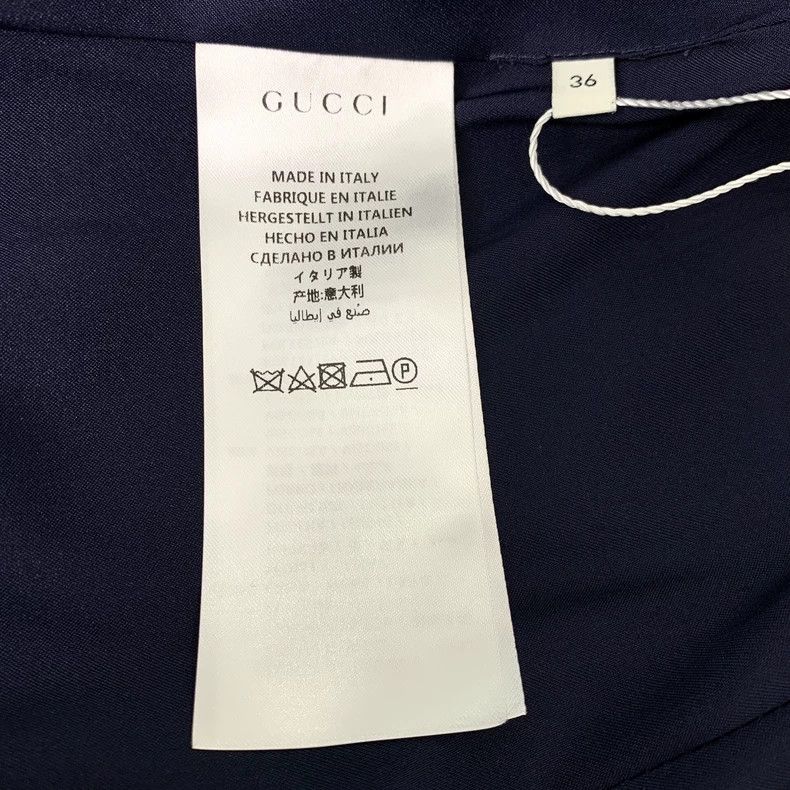 Gucci Gucci Size 36 Dark blue V-neck wool coat size 36 2502-Next Size US XS / EU 42 / 0 - 6 Thumbnail