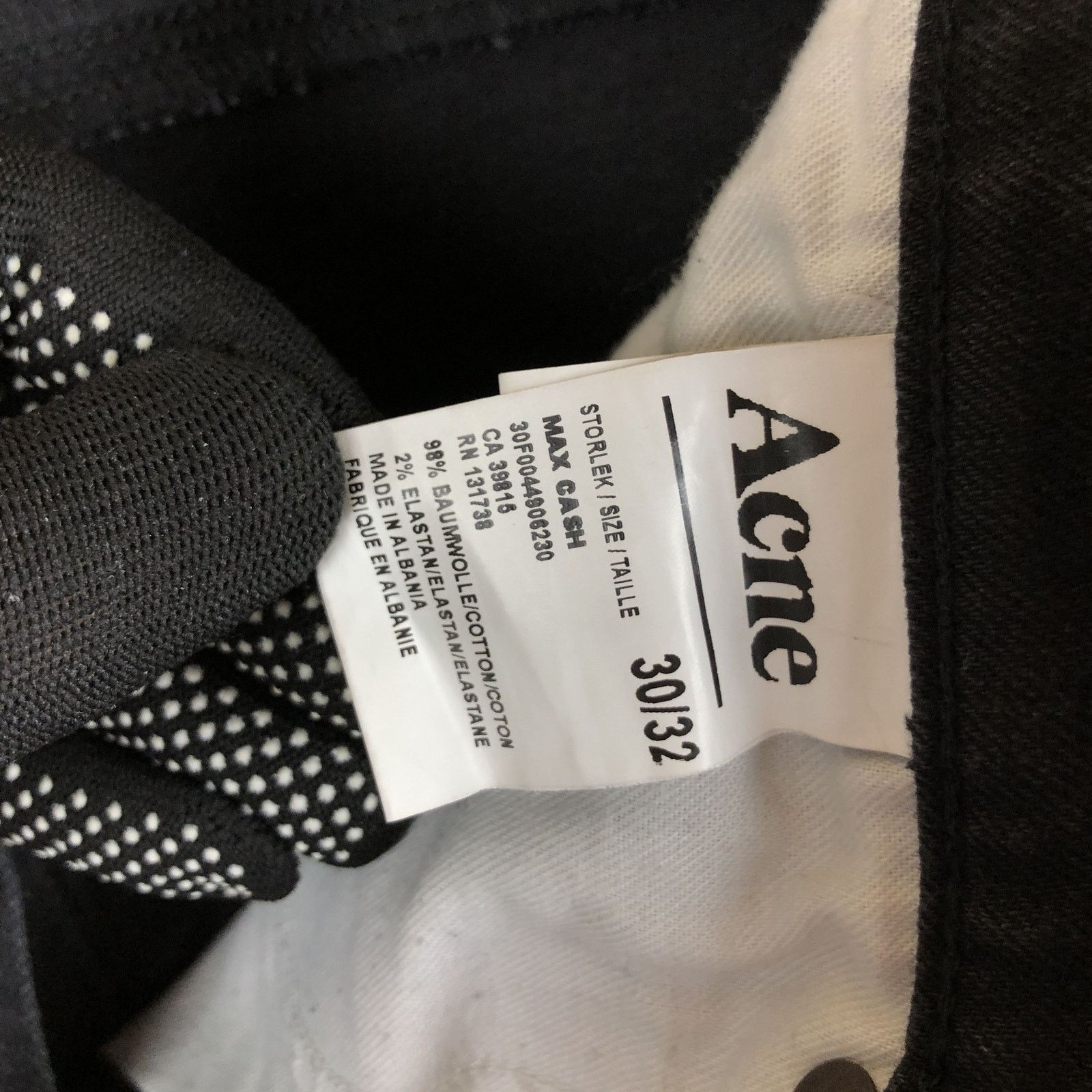 Acne Studios Acne Jeans Max Cash Black 30 Size US 30 / EU 46 - 7 Thumbnail