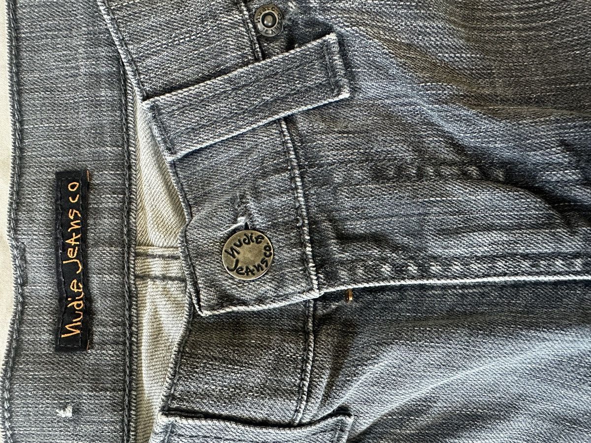 Nudie Jeans Thin Finn dry coated grey Size US 28 / EU 44 - 4 Thumbnail
