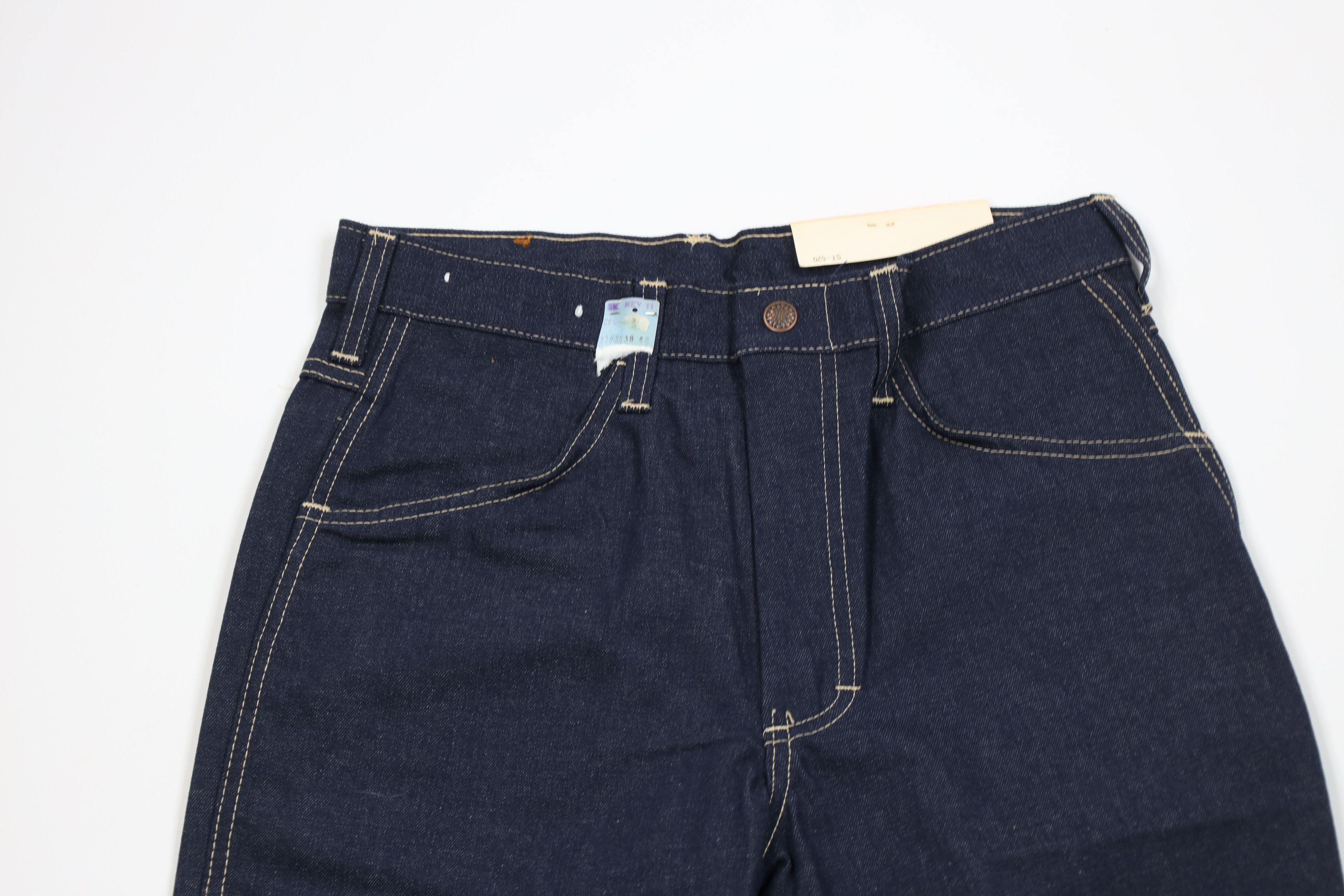 Vintage Deadstock Vintage 70s Stetson Flared Denim Jeans Indigo USA Size US 28 / EU 44 - 2 Thumbnail