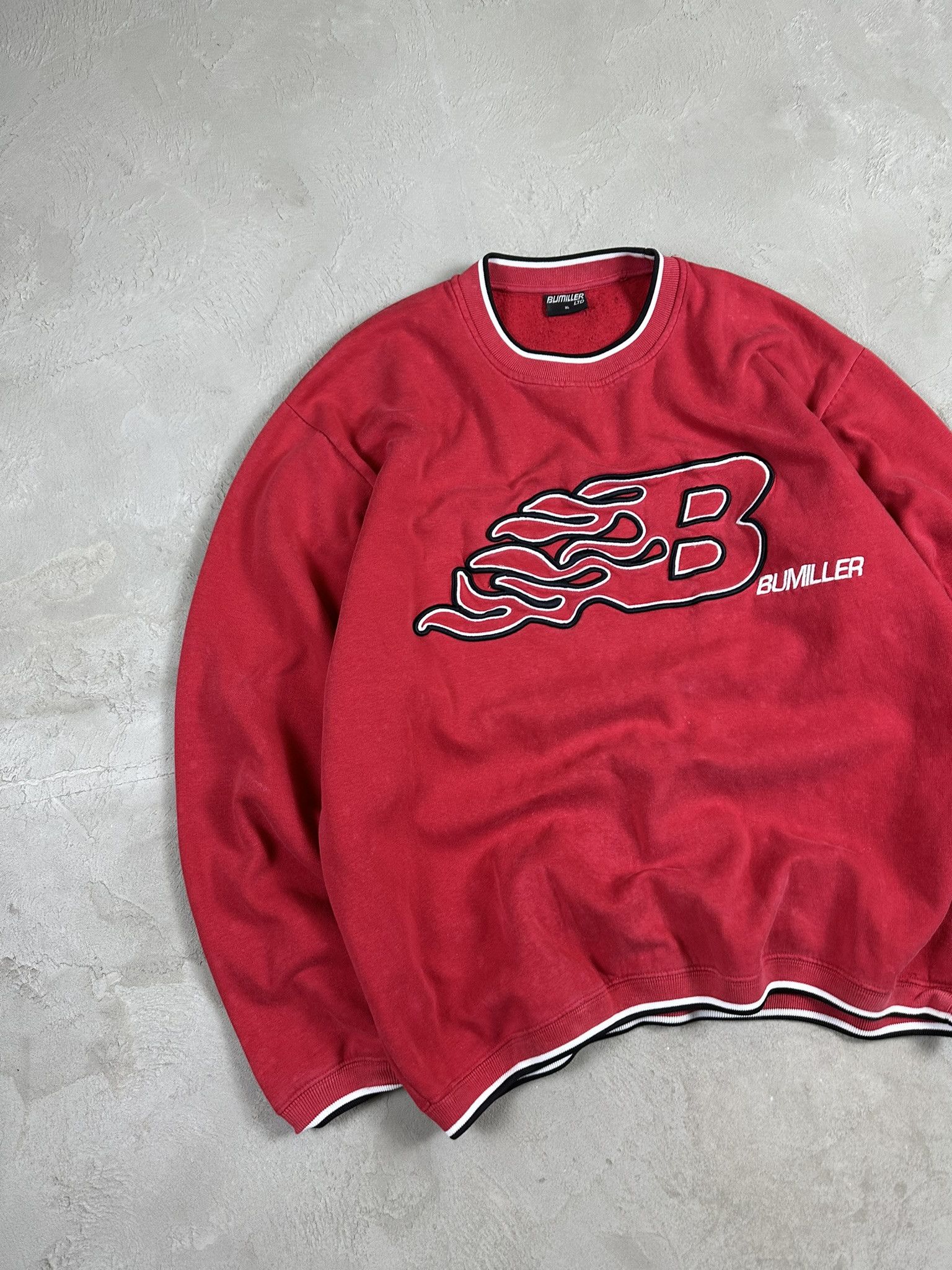 JNCO Vintage Crazy Y2k JNCO Style Flame Boxy Hiphop Sweatshirt Size US XL / EU 56 / 4 - 2 Thumbnail