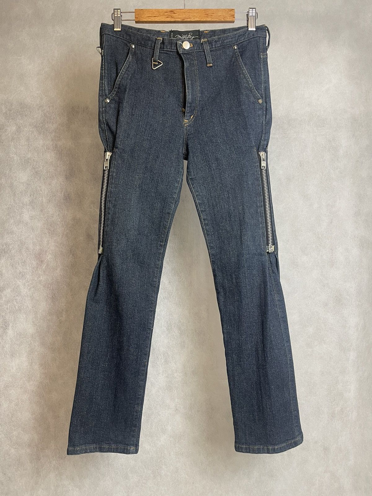 Japanese Brand 2015 Milkboy multi zip denim pants Size US 31 - 2 Thumbnail