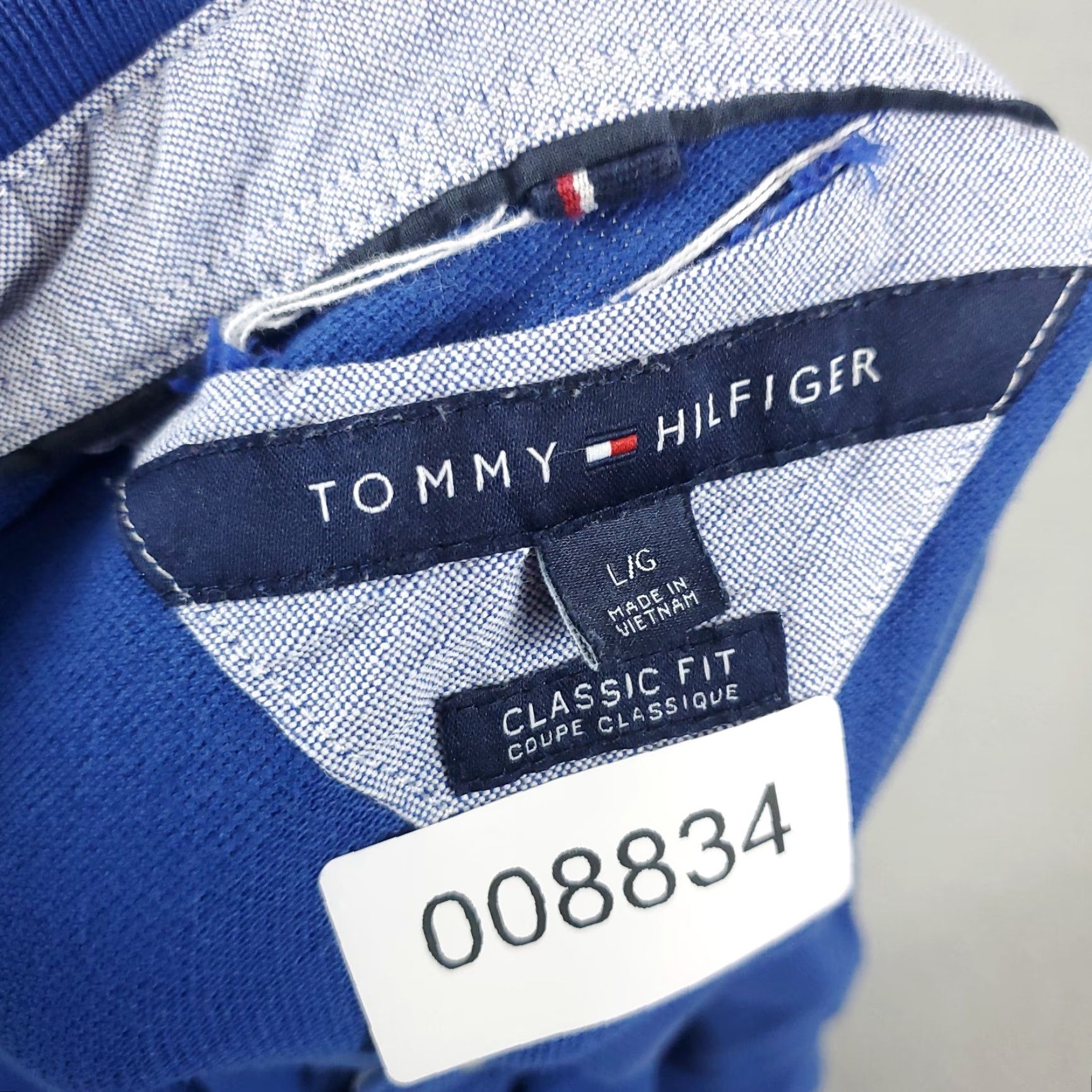Tommy Hilfiger Tommy Hilfiger Classic Fit Solid Blue Polo Shirt Adult Large Short Sleeve Mens Size US L / EU 52-54 / 3 - 8 Thumbnail