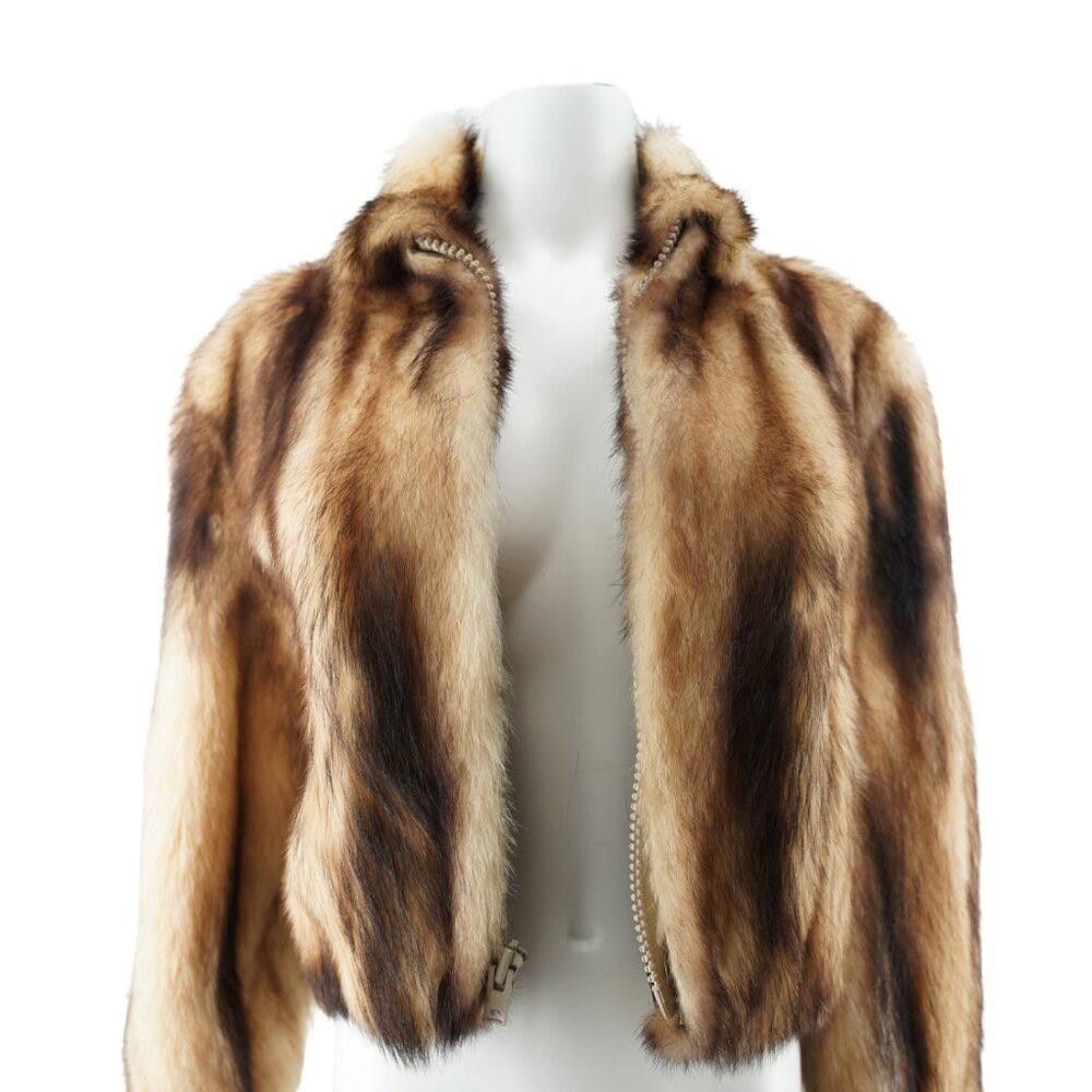 Designer Nieman Marcus Real Fur Jacket Size Small Size S / US 4 / IT 40 - 2 Thumbnail